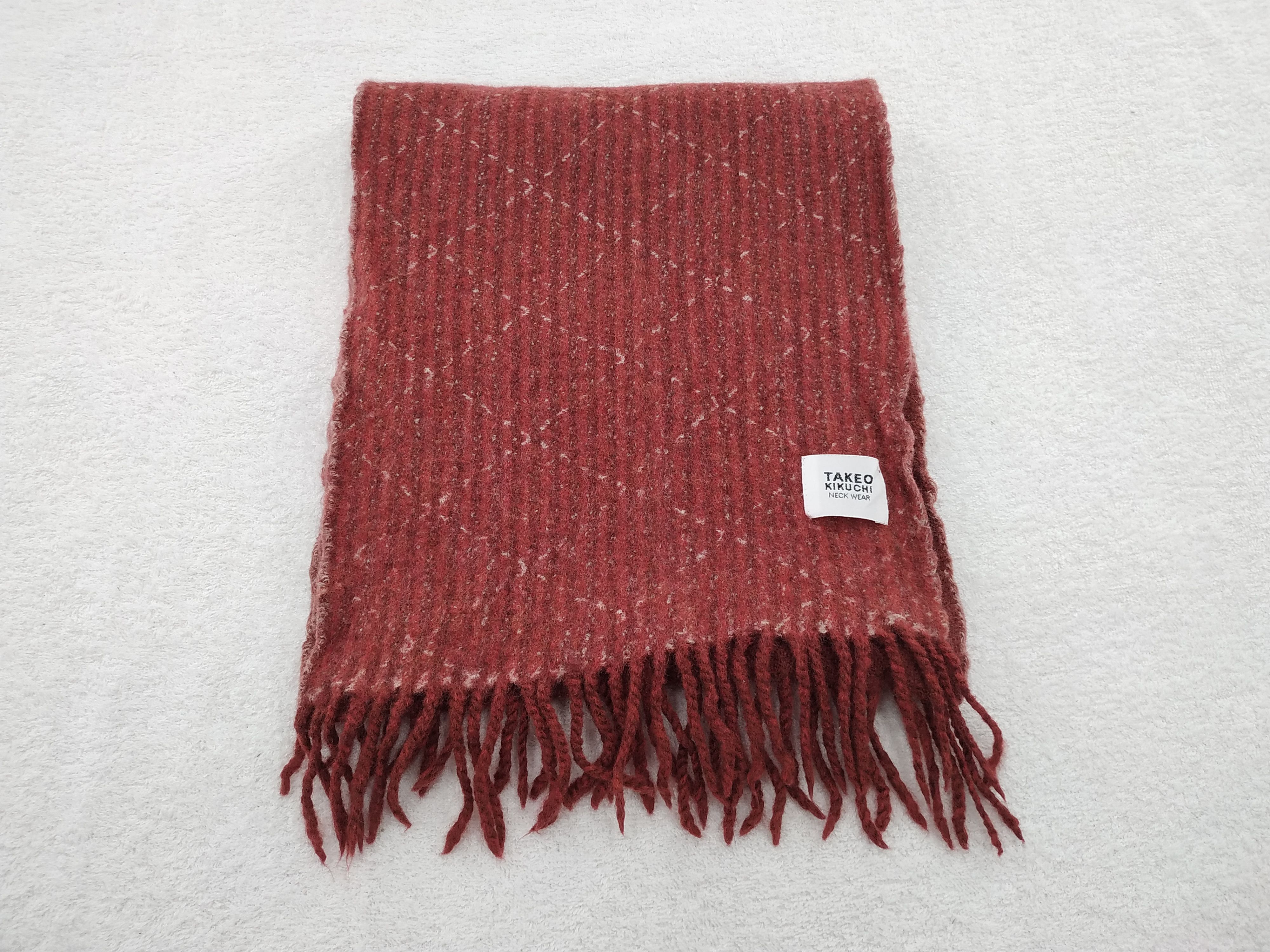Takeo Kikuchi Vintage Takeo Kikuchi Wool Scarf/Muffler/Neckwear MF039 Size ONE SIZE - 1 Thumbnail