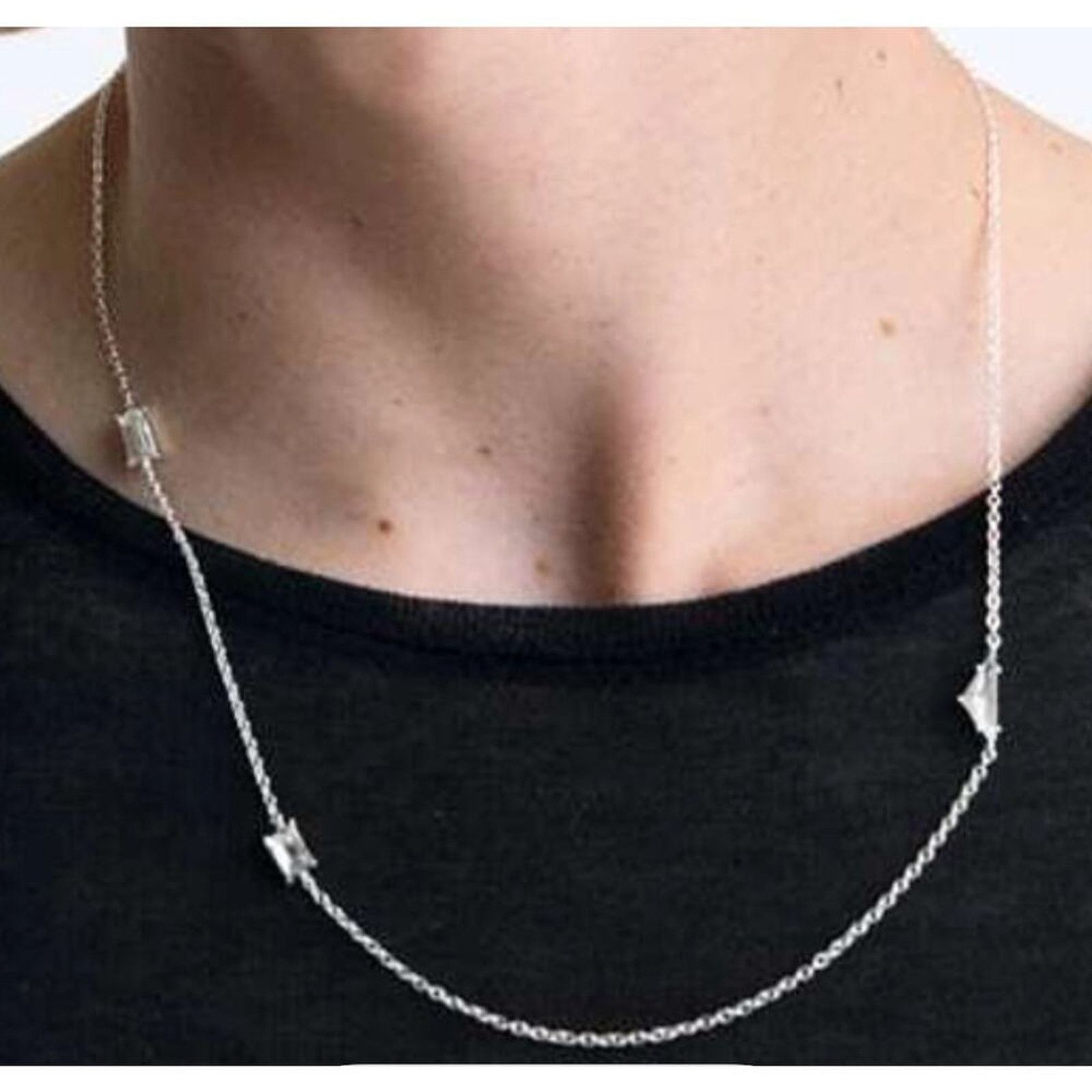 Zara NWT- Zara ZARA CHAIN ​​WITH CONTRAST PENDANT & RHINESTONES Size ONE SIZE - 1 Thumbnail