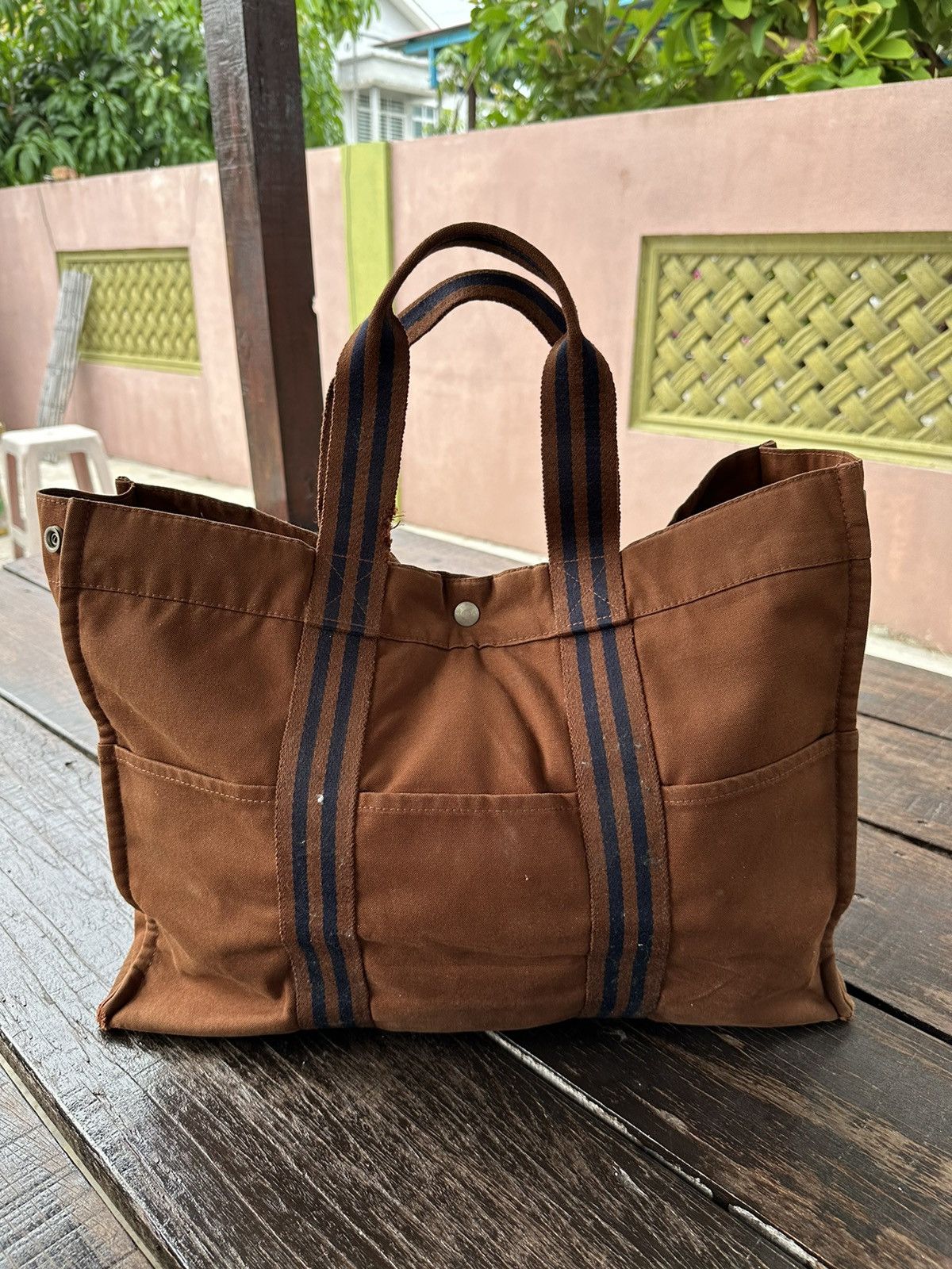Hermes × Vintage Hermes tote bag nice design Size ONE SIZE - 1 Thumbnail