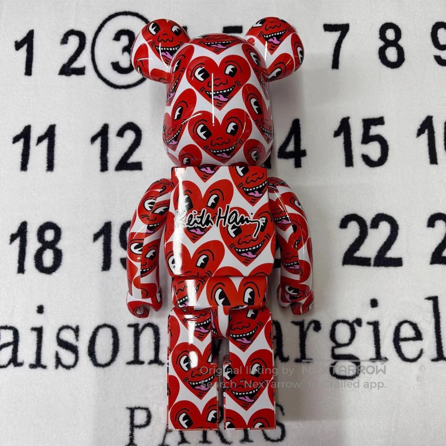 Medicom Toy Heart Face Pattern Collectible Bear Figure. Size ONE SIZE - 6 Thumbnail
