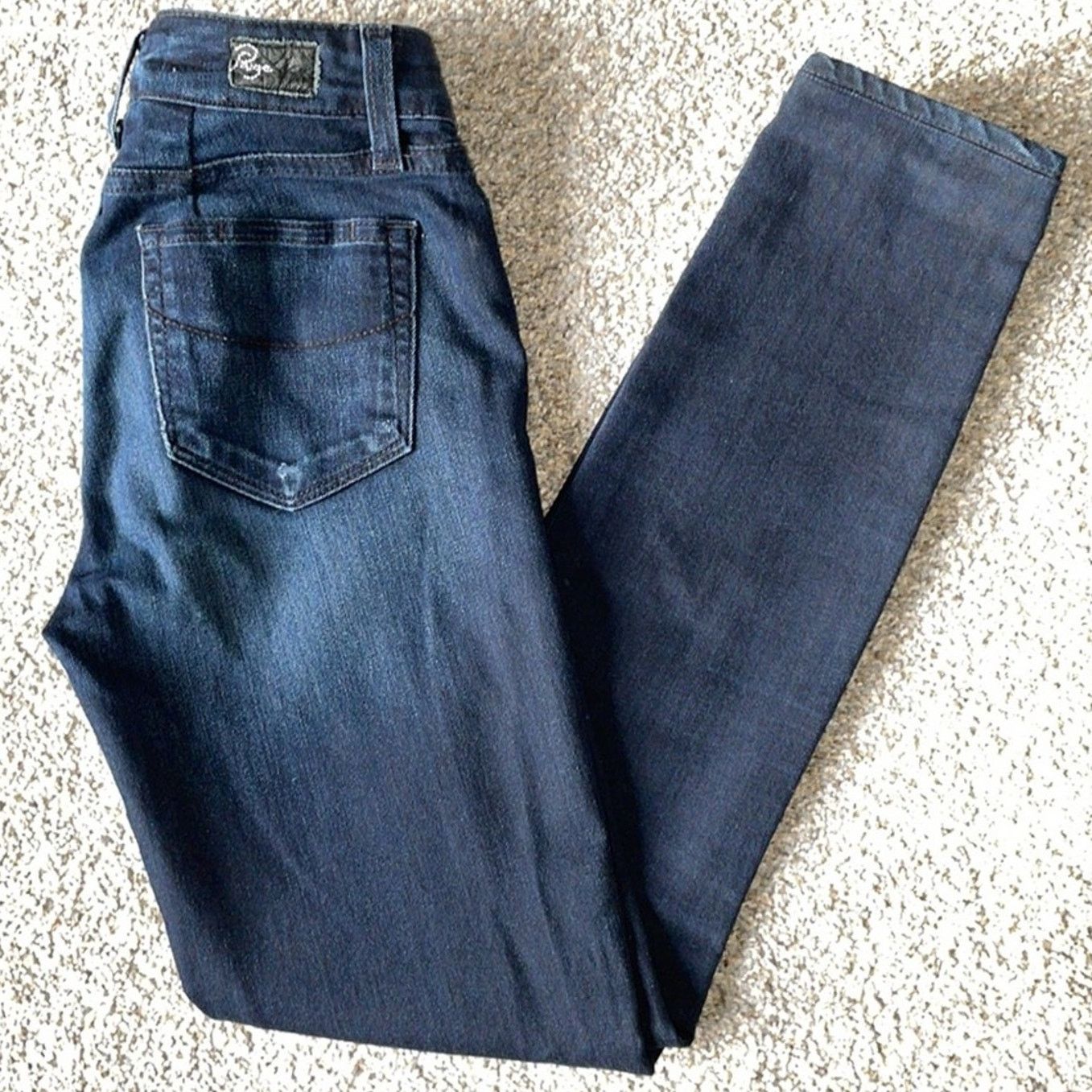 Paige Paige Verdugo Jegging 25 Womens Skinny Jeans Dark Wash Denim Size 26" / US 2 / IT 38 - 3 Thumbnail