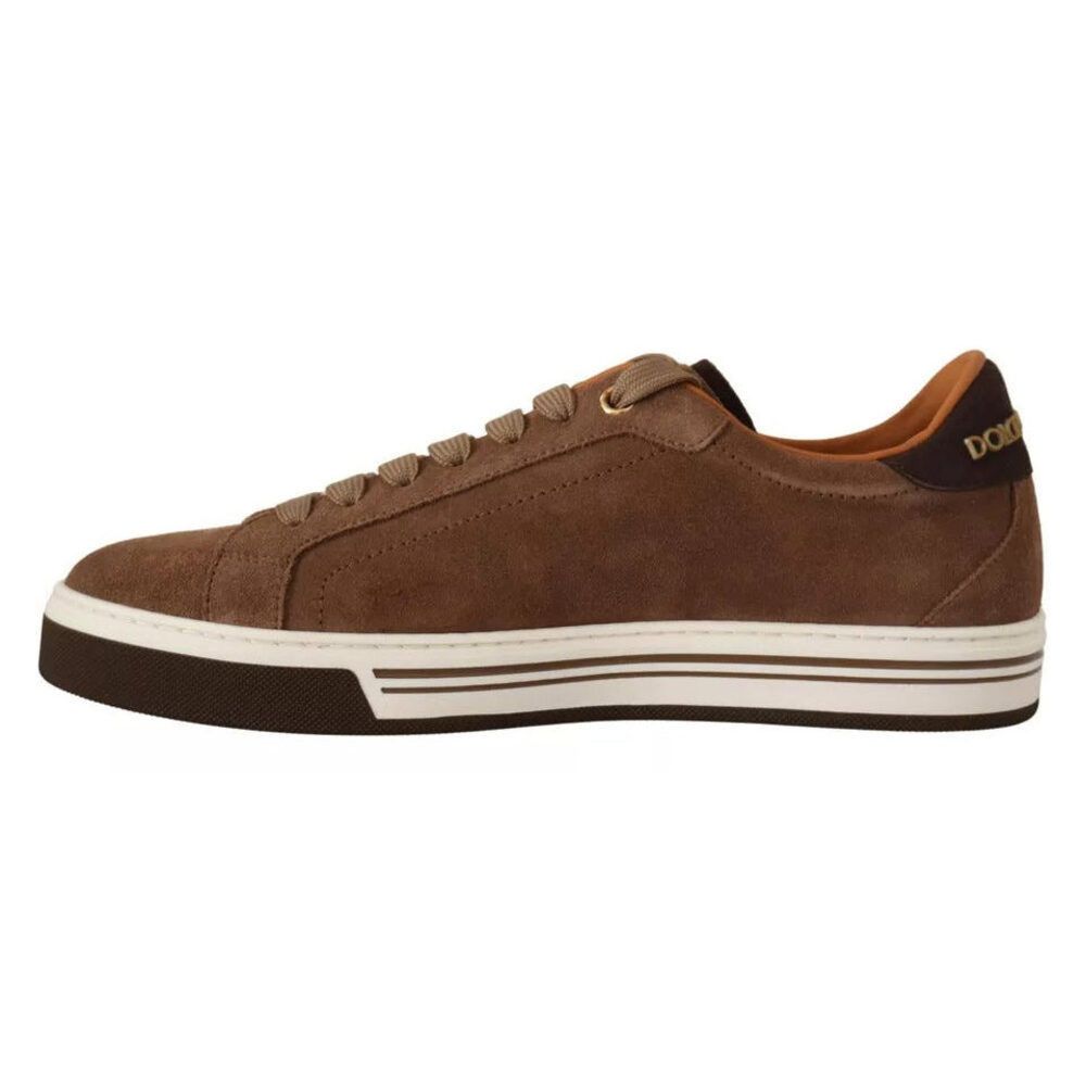 Dolce & Gabbana Dolce & Gabbana Brown Suede Logo Low Top Sneakers Men Shoes Size US 6 / EU 39 - 2 Thumbnail