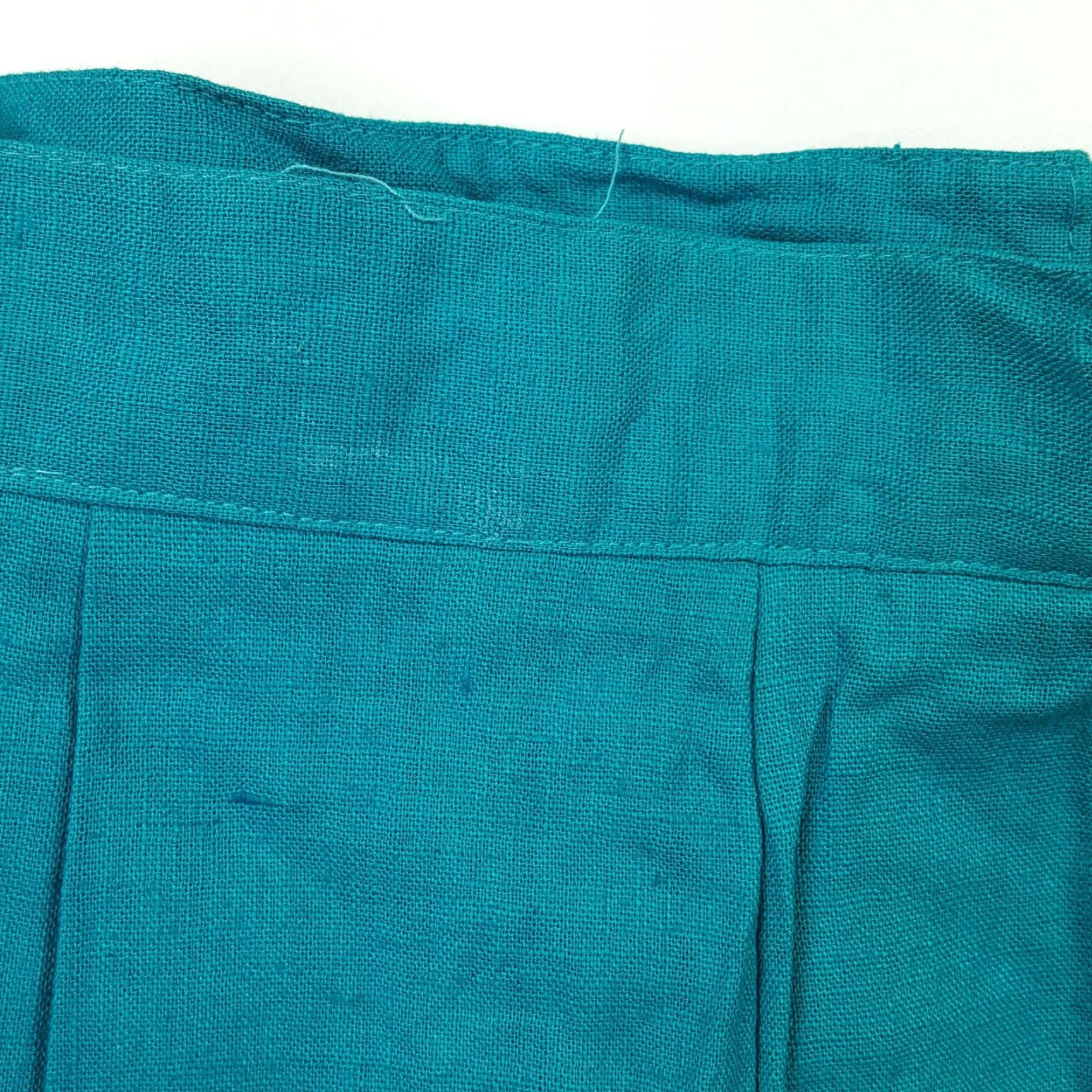 Vintage VTG Adolfo Golf Teal Pleated Women's Size 10 Retro Chino Tennis Outdoor Shorts Size 29" - 4 Thumbnail