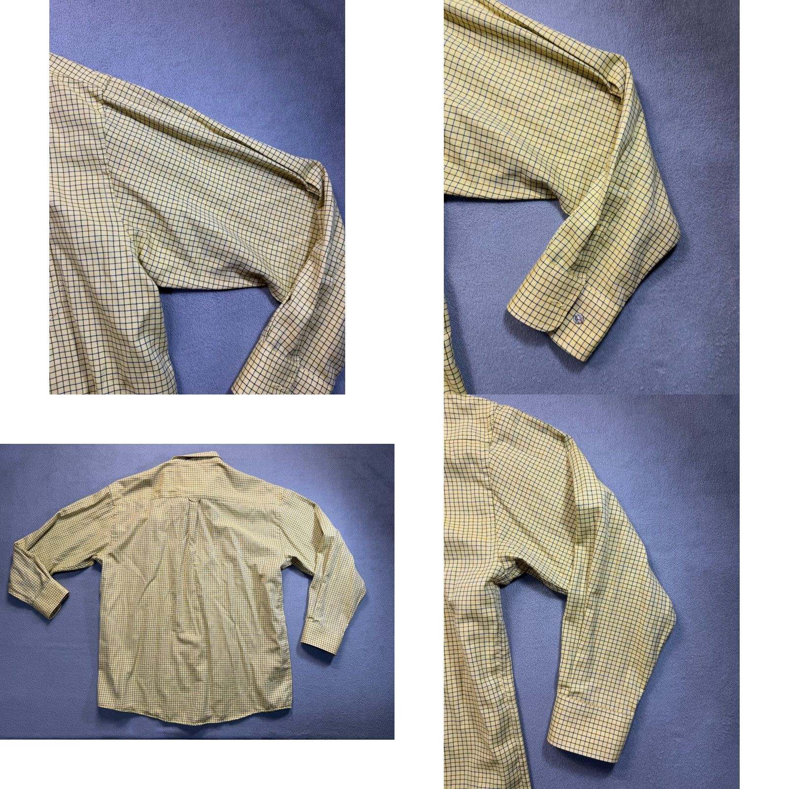 Vintage Le Chameau Yellow Button-Down Shirt Mens Size 5 Long Sleeve Regular Collar-Down Shirts Yellow Mens Size US S / EU 44-46 / 1 - 8 Thumbnail