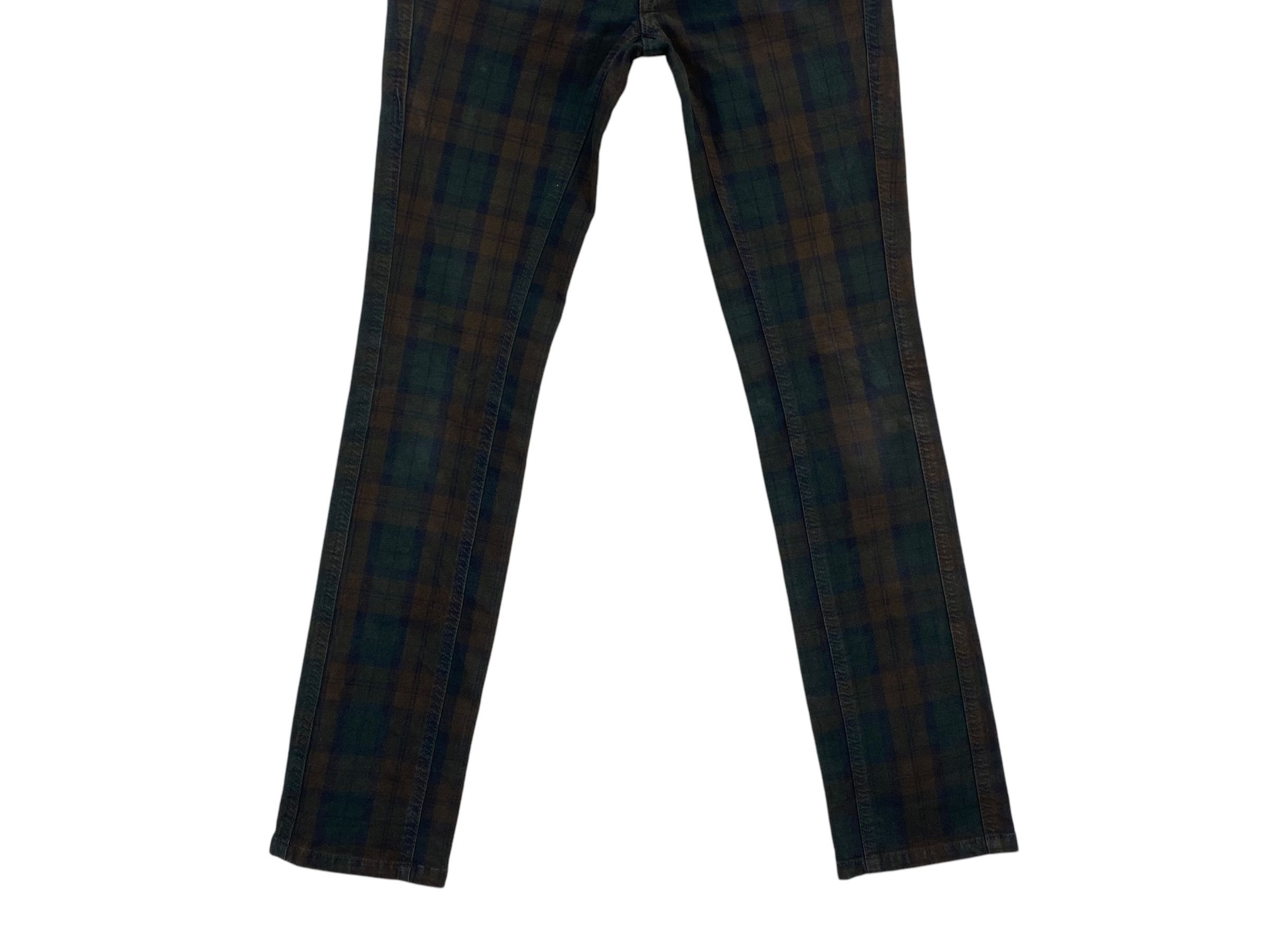 Japanese Brand Betty Smith Checkered Skinny Pants Buckle Back Pants Size 25" / US 0 / IT 36 - 5 Thumbnail