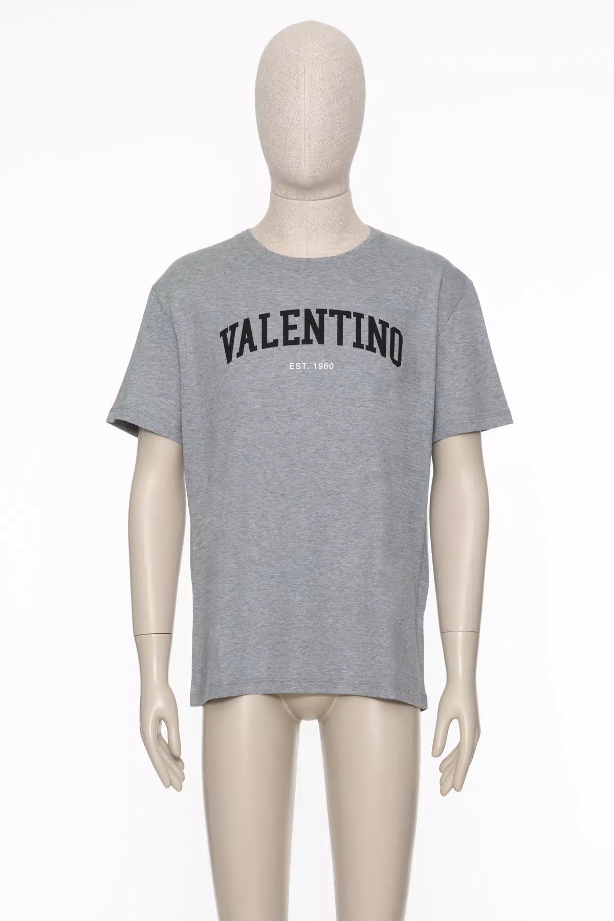 Valentino oc11z0625 Print Cotton T-Shirt in Grey Size US L / EU 52-54 / 3 - 1 Thumbnail
