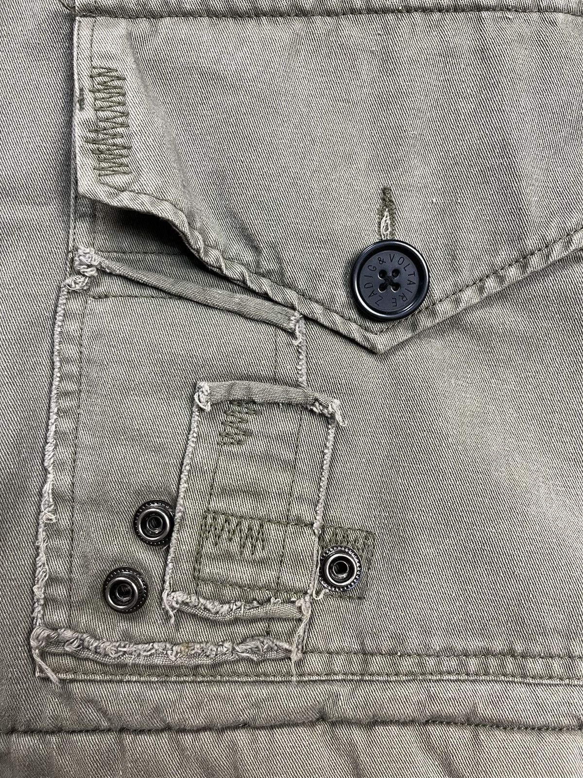 Zadig & Voltaire ZADIG & VOLTAIRE HOODED BRITISH ARMY PATCHWORK PARKA JACKET Size XS / US 0-2 / IT 36-38 - 9 Thumbnail
