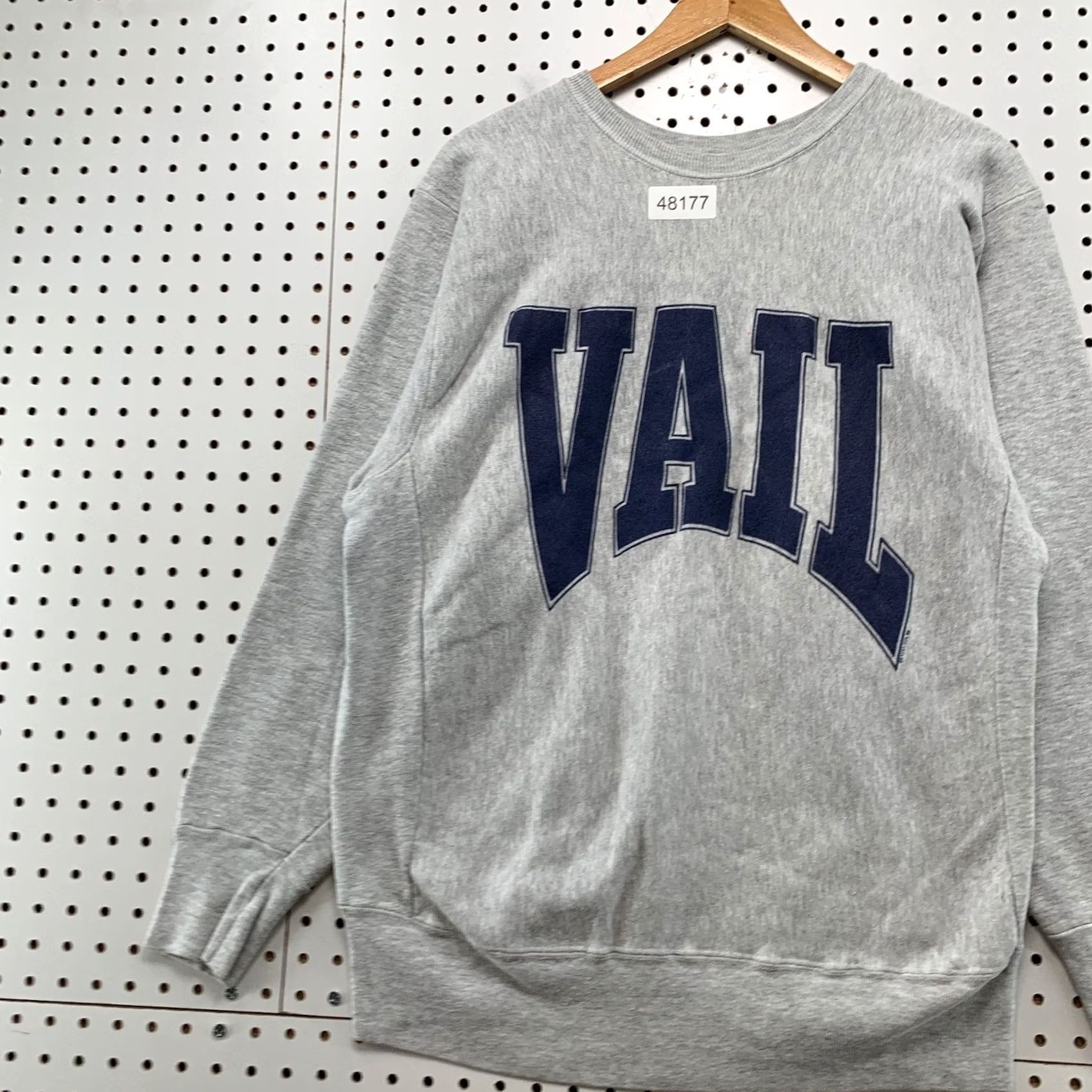 Vintage VINTAGE Vail Sweatshirt Mens L Gray Heavyweight Reverse Weave Made USA Size US L / EU 52-54 / 3 - 5 Thumbnail