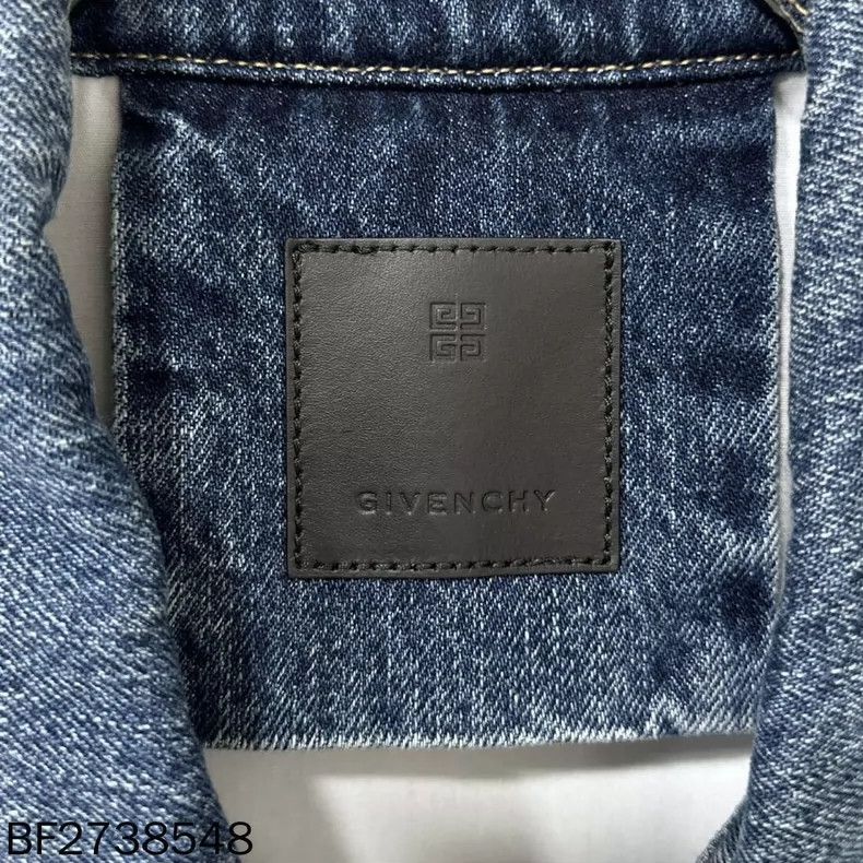 Givenchy Givenchy New embroidered logo washed denim vest jacket Size US M / EU 48-50 / 2 - 5 Thumbnail
