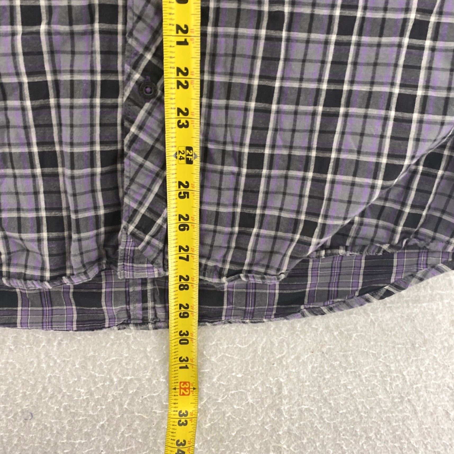 Quiksilver Quiksilver Flannel Shirt Large Purple Plaid Long Sleeve Button-Up Mens Size US L / EU 52-54 / 3 - 4 Thumbnail