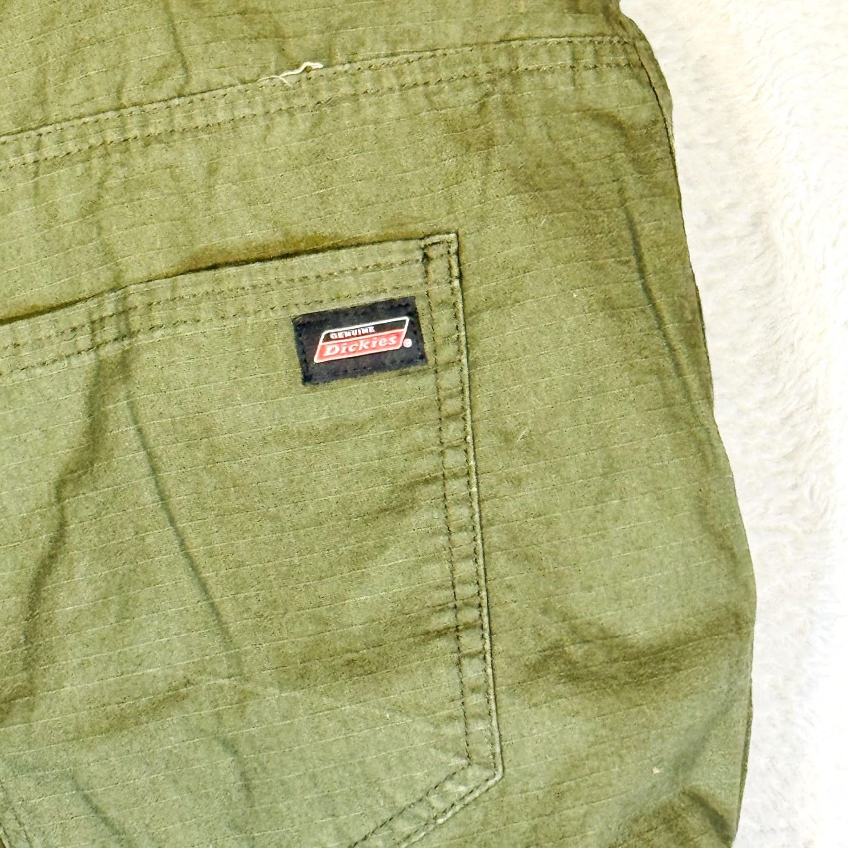 Dickies Dickies Pants Boys XL Green Cargo 100% Cotton Zip Closure Pockets Regular Straight Size US 36 / EU 52 - 7 Thumbnail
