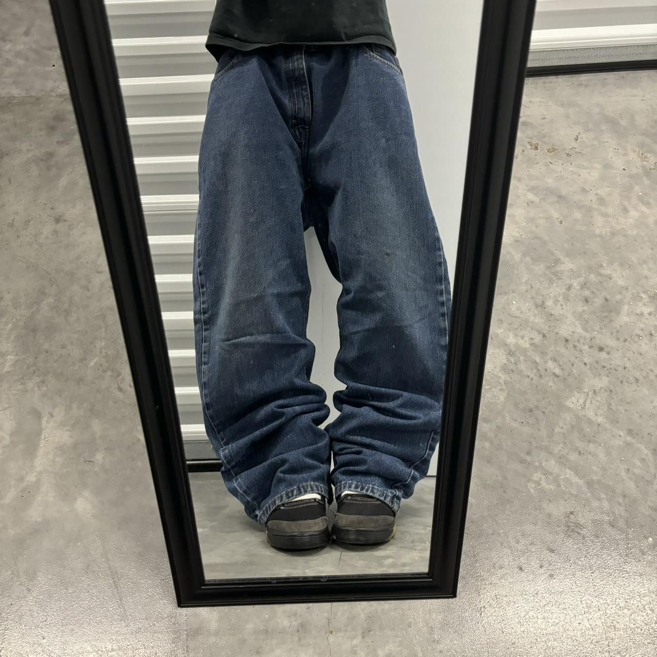 Japanese Brand × Vintage Crazy Vintage Y2K/2000s Baggy Medium Wash Skater Denim Jeans! Size US 38 / EU 54 - 1 Thumbnail