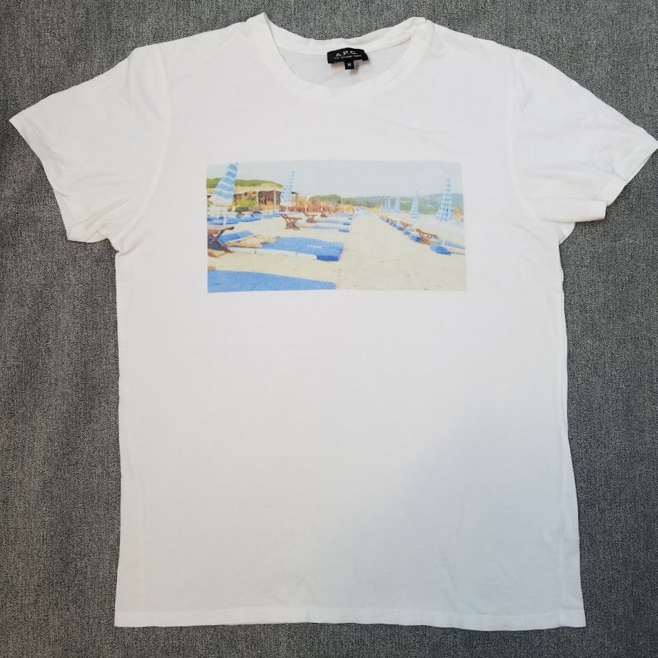 A.P.C. Graphic short sleeve t shirt M vintage beach photo white Size US M / EU 48-50 / 2 - 1 Thumbnail