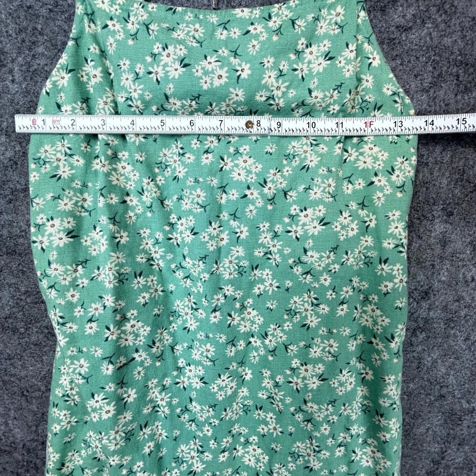 American Eagle Outfitters American Eagle Outfitters Dress Med Y2K Celadon Green Floral Size M / US 6-8 / IT 42-44 - 3 Thumbnail