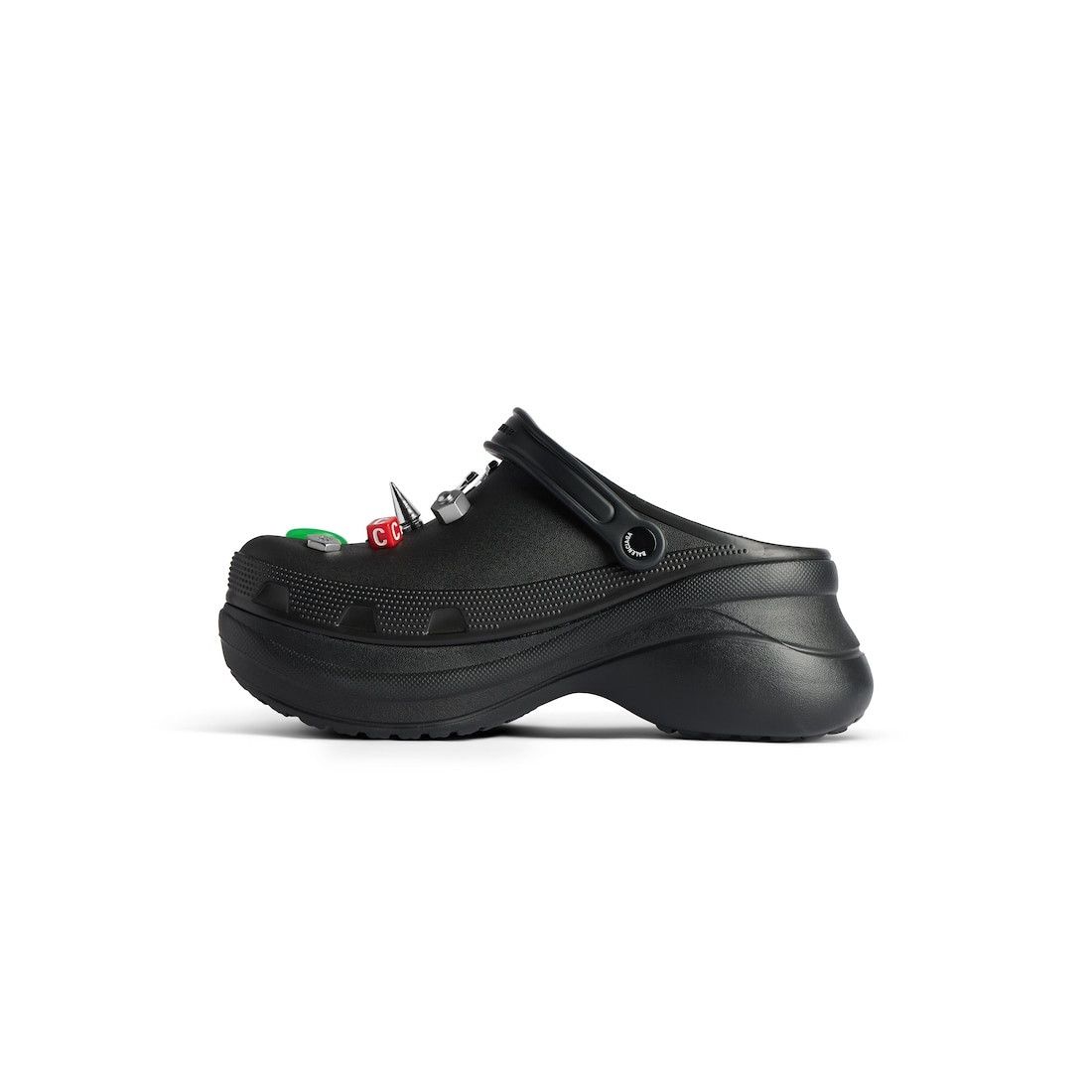 Balenciaga × Crocs o1h1sh10226 Crocs™ Mules Jibbitz™in Black Size US 8 / EU 41 - 4 Thumbnail