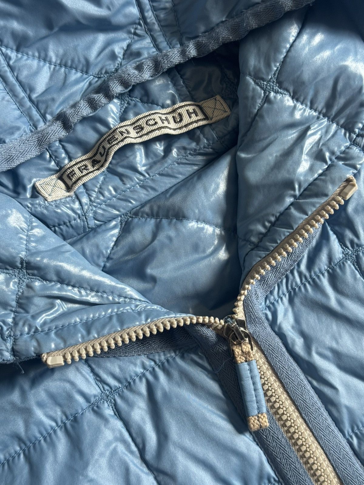 Frauenschuh Frauenschuh 3size blue quilted zip sleeveless jacket vest Size L / US 10 / IT 46 - 5 Thumbnail