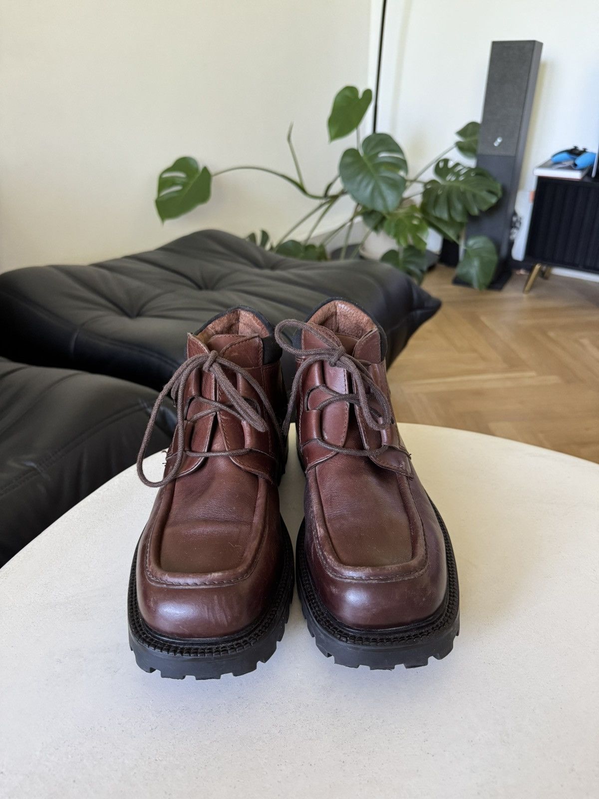 Leather Leather Boots High Quality Rare Combat Derby Hype Size US 8.5 / EU 41-42 - 2 Thumbnail