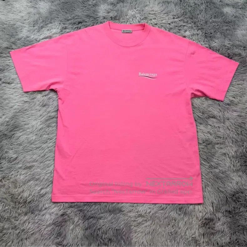 Balenciaga Balenciaga Pink Coke Short Sleeve Size US L / EU 52-54 / 3 - 1 Thumbnail