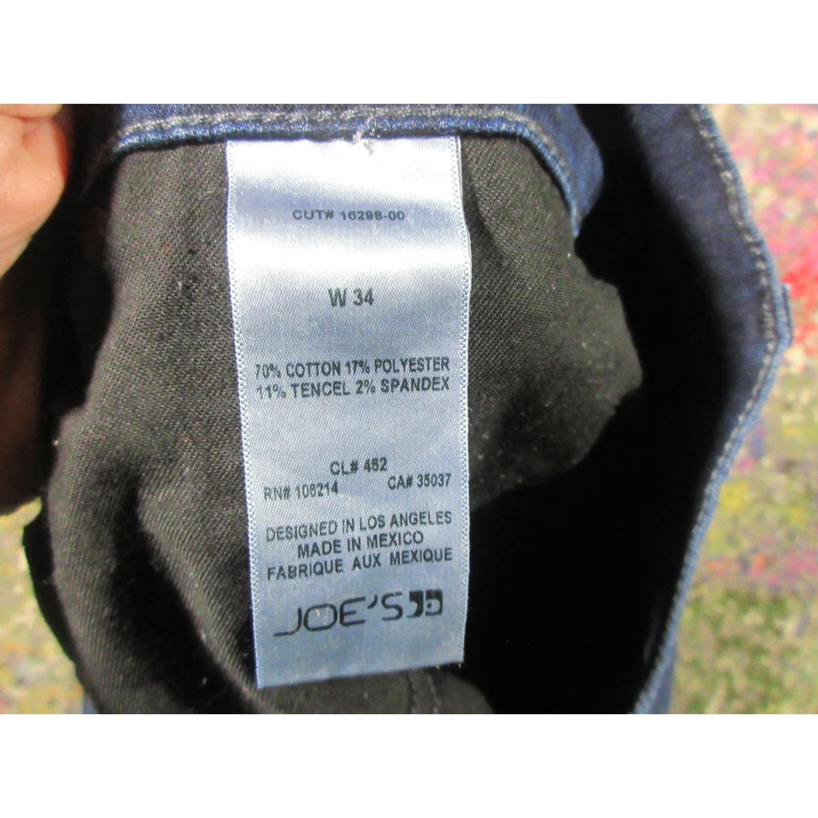 Vintage Joe's Jeans Men Jeans Blue Dark Wash Denim Emerson Tapered Stretch 35x36 Regular Inseam 36 Pocket 5-Zip Mid Rise Straight Vintage No Size US 35 - 6 Thumbnail