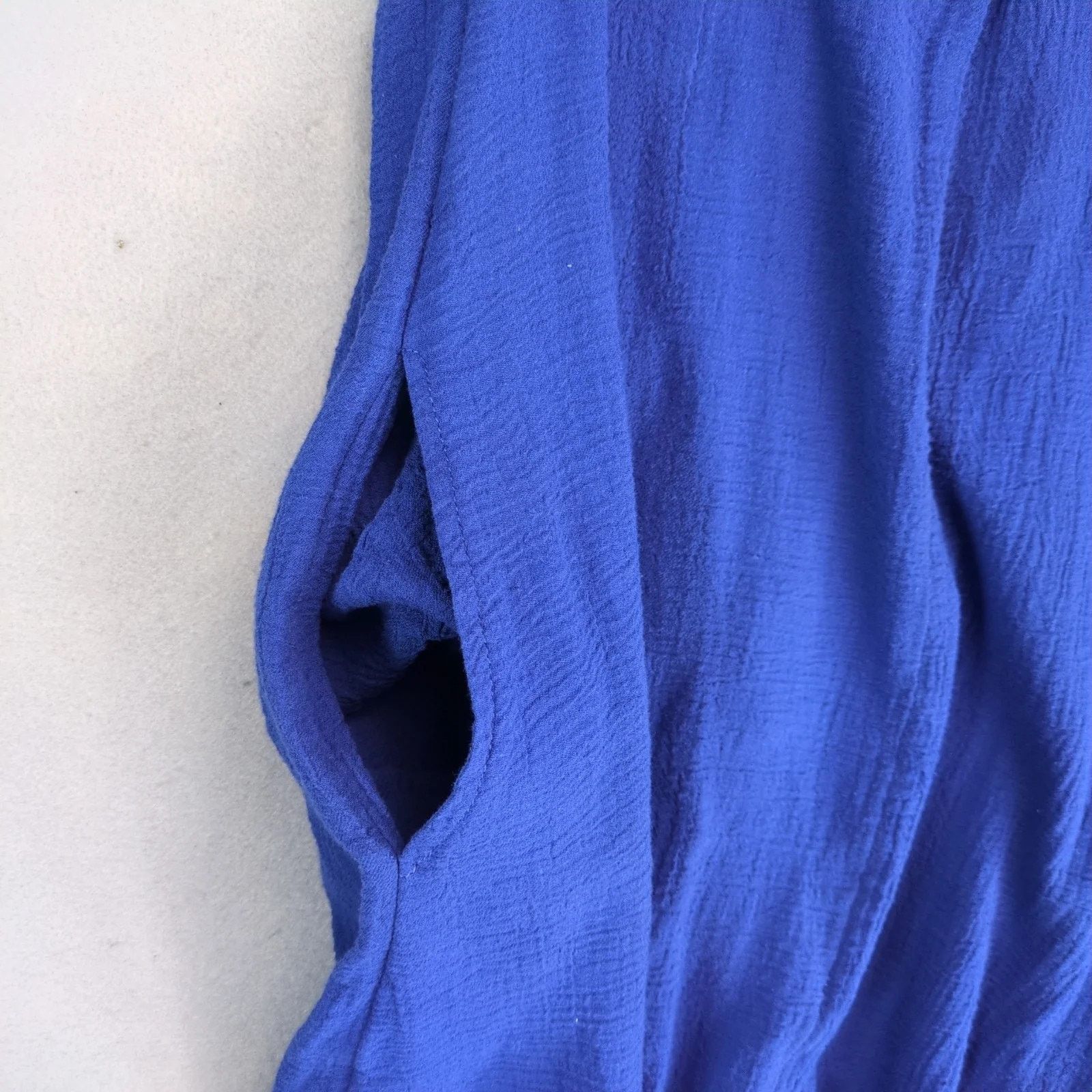 Other Soft Surroundings Cotton Gauze A-Line Dress Sz PXS V-Neck Size XS / US 0-2 / IT 36-38 - 8 Thumbnail