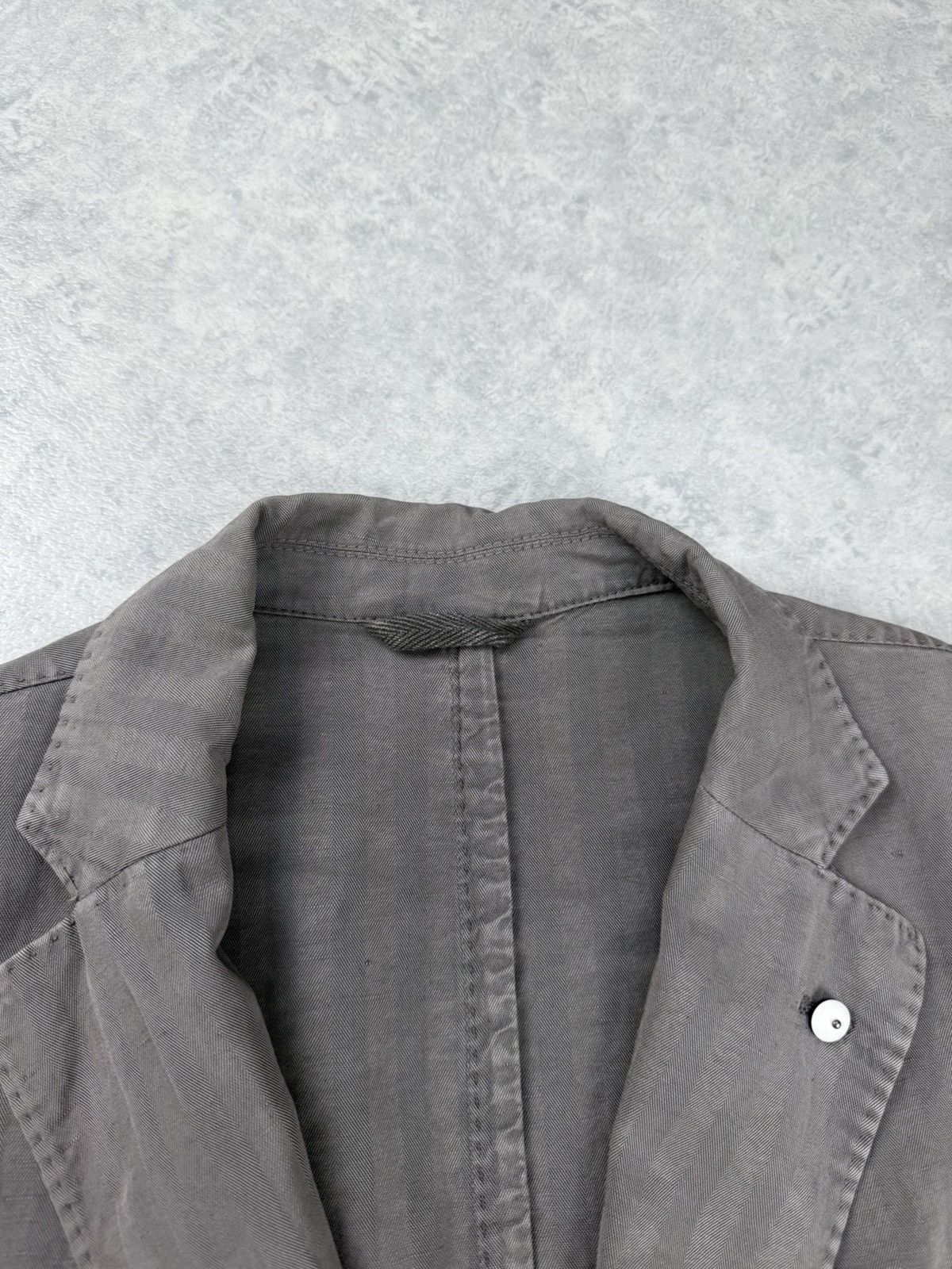L.B.M. 1911 L.B.M. 1911 Blazer Jacket Italy Herringbone Cotton Size 50 Size 40R - 8 Thumbnail