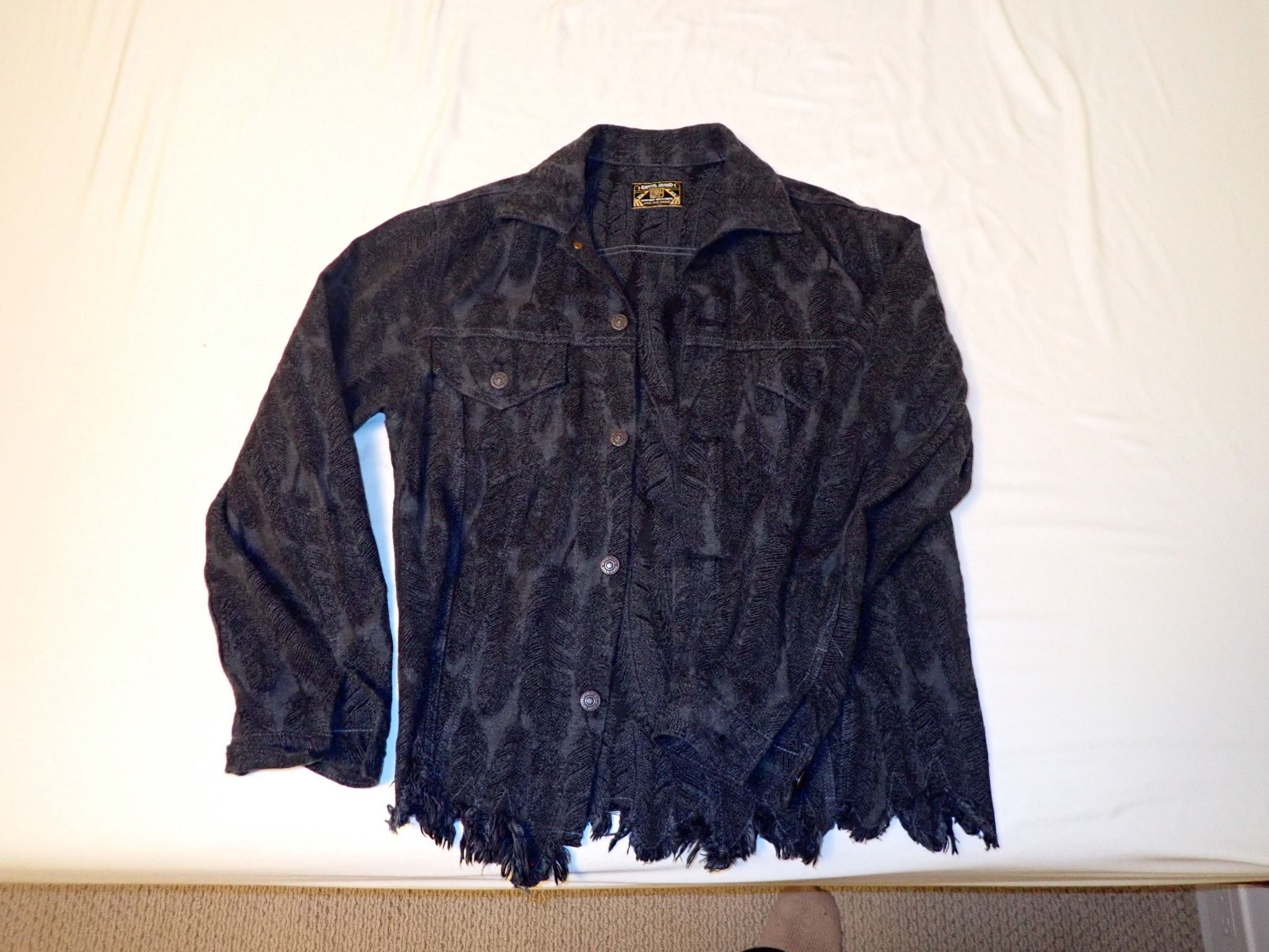 Kapital Kountry Feather Denim 3rd Jacket—Black Size US L / EU 52-54 / 3 - 9 Thumbnail