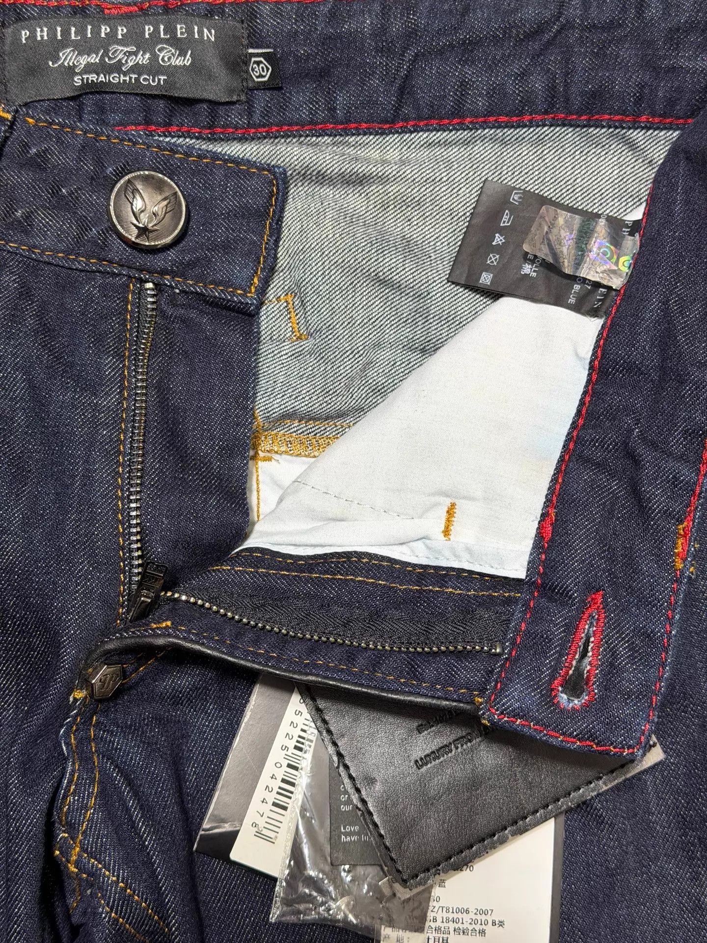 Philipp Plein Philipp Plein Low-Rise Slim Heavyweight Jeans 30/32/33/34 Size US 30 / EU 46 - 4 Thumbnail