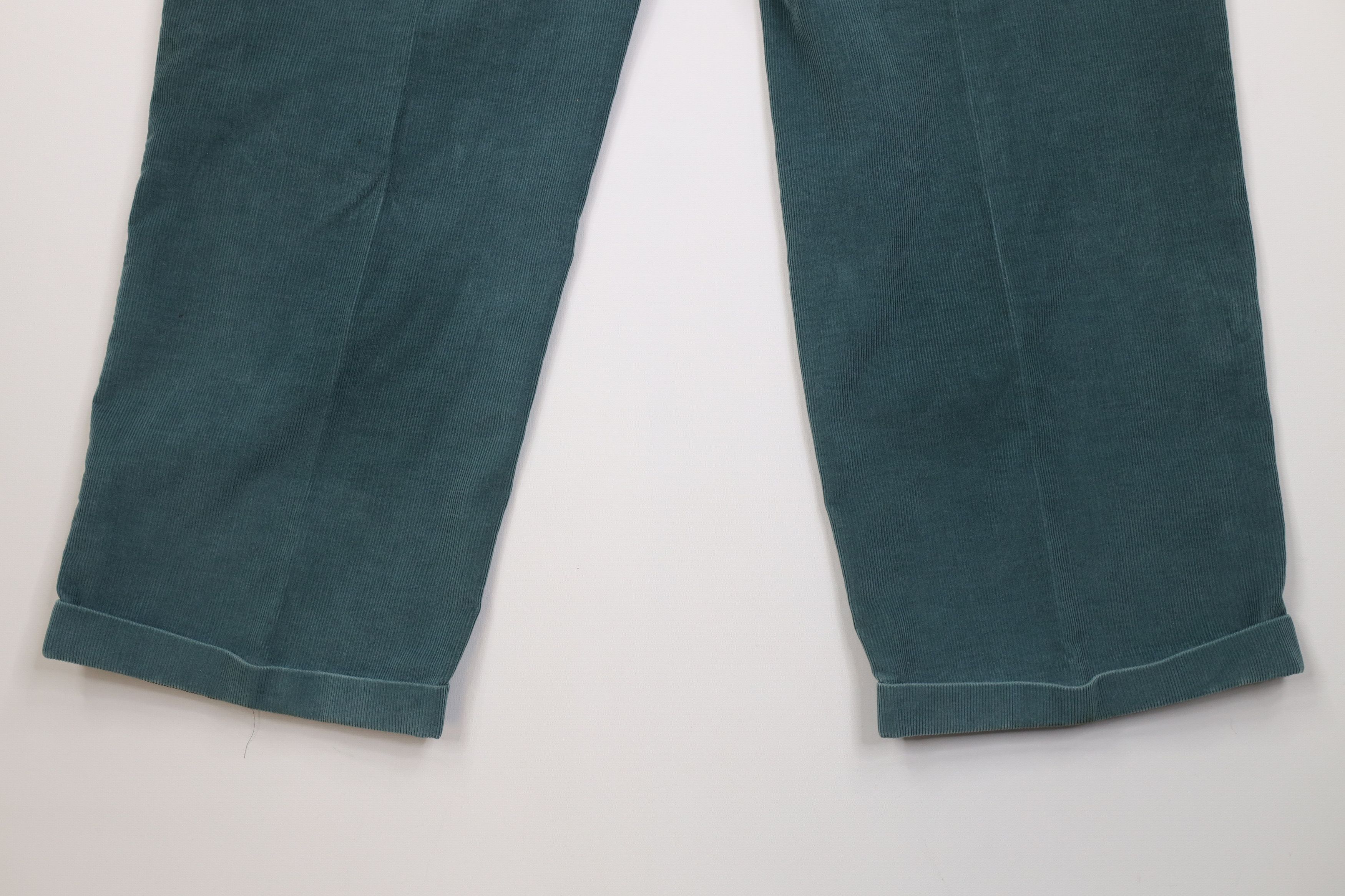 Vintage 70s Lands End Wide Leg Corduroy Chino Pants USA