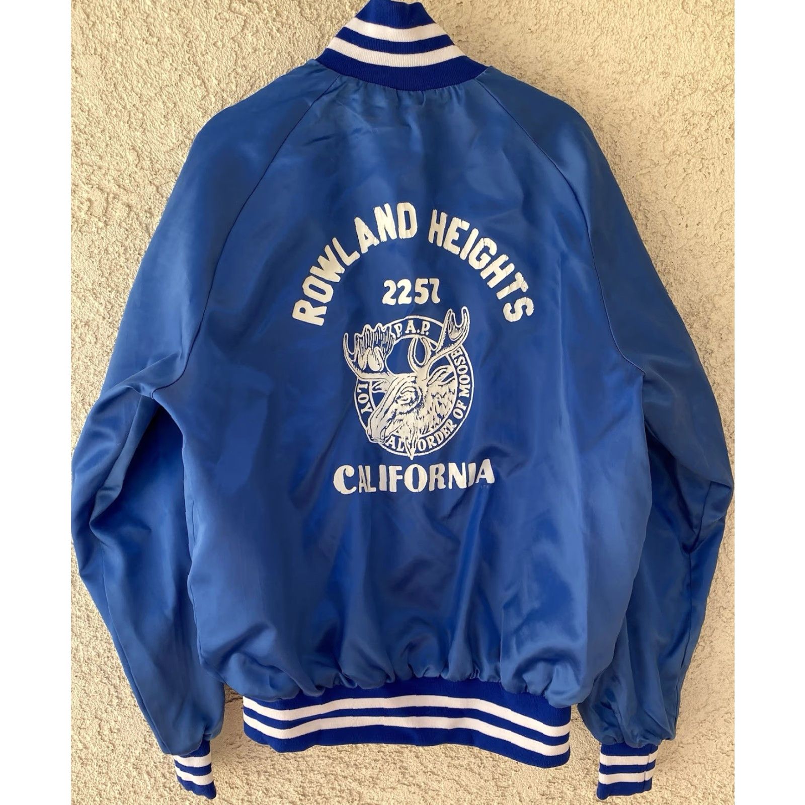 Vintage VINTAGE Westark Satin Bomber Jacket USA Made Blue L Men Size US L / EU 52-54 / 3 - 3 Thumbnail