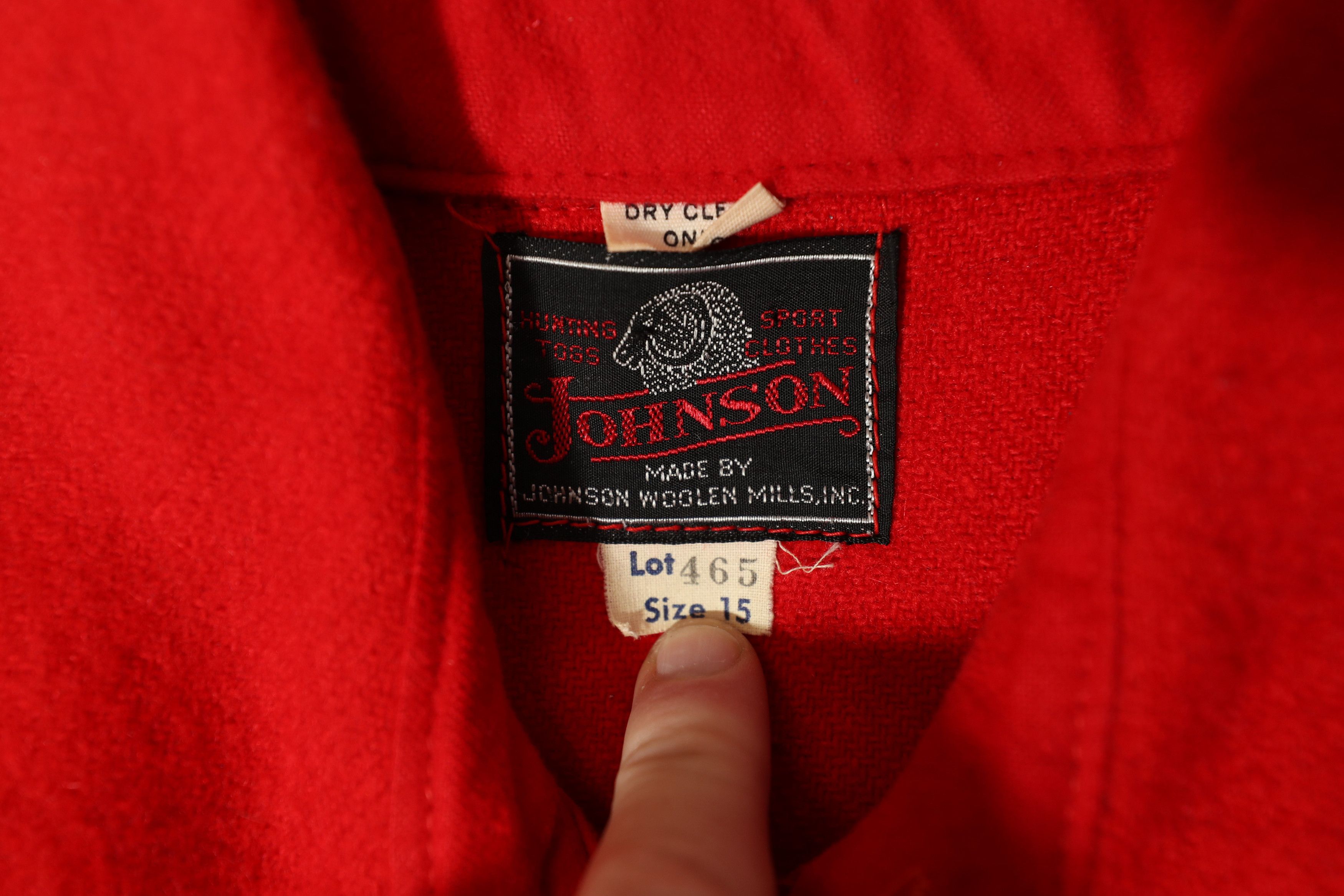 Johnson Woolen Mills Johnson Woolen Mills Red Wool Zip Hunting Tog Jacket (15) Size XL / US 12-14 / IT 48-50 - 11 Thumbnail