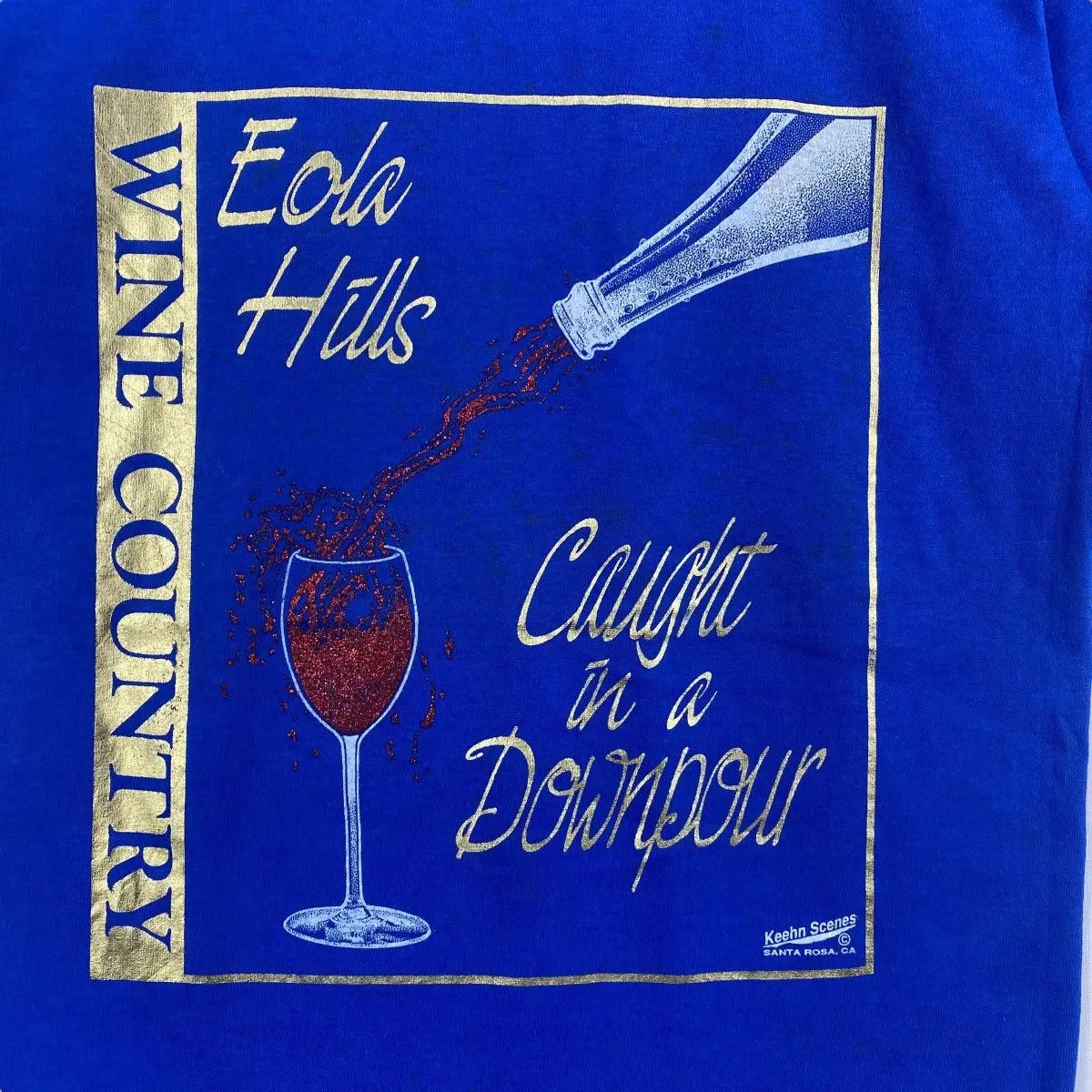 Vintage Vintage 80's IOLA HILLS Wine Country Winery Graphic Tee Size US S / EU 44-46 / 1 - 2 Thumbnail