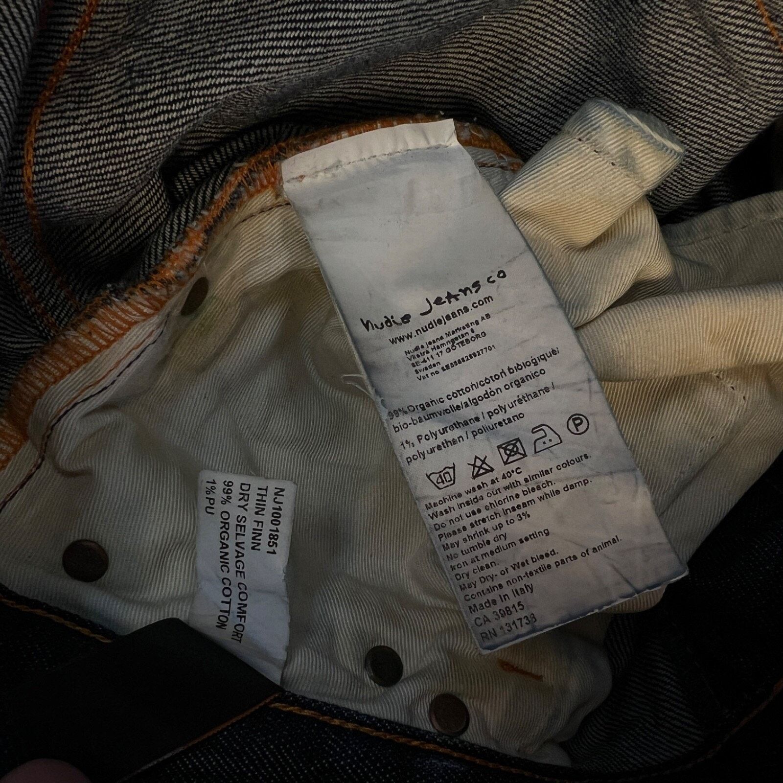 Nudie Jeans Nudie Jeans co 28/34 selvedge blue denim jeans pants Size US 28 / EU 44 - 5 Thumbnail