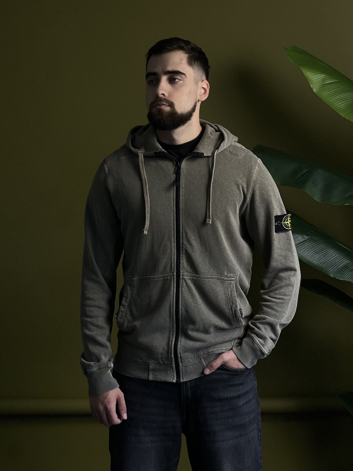 Designer × Stone Island Stone Island Khaki Green Hoodie L — Perfect Condition Size US L / EU 52-54 / 3 - 2 Thumbnail