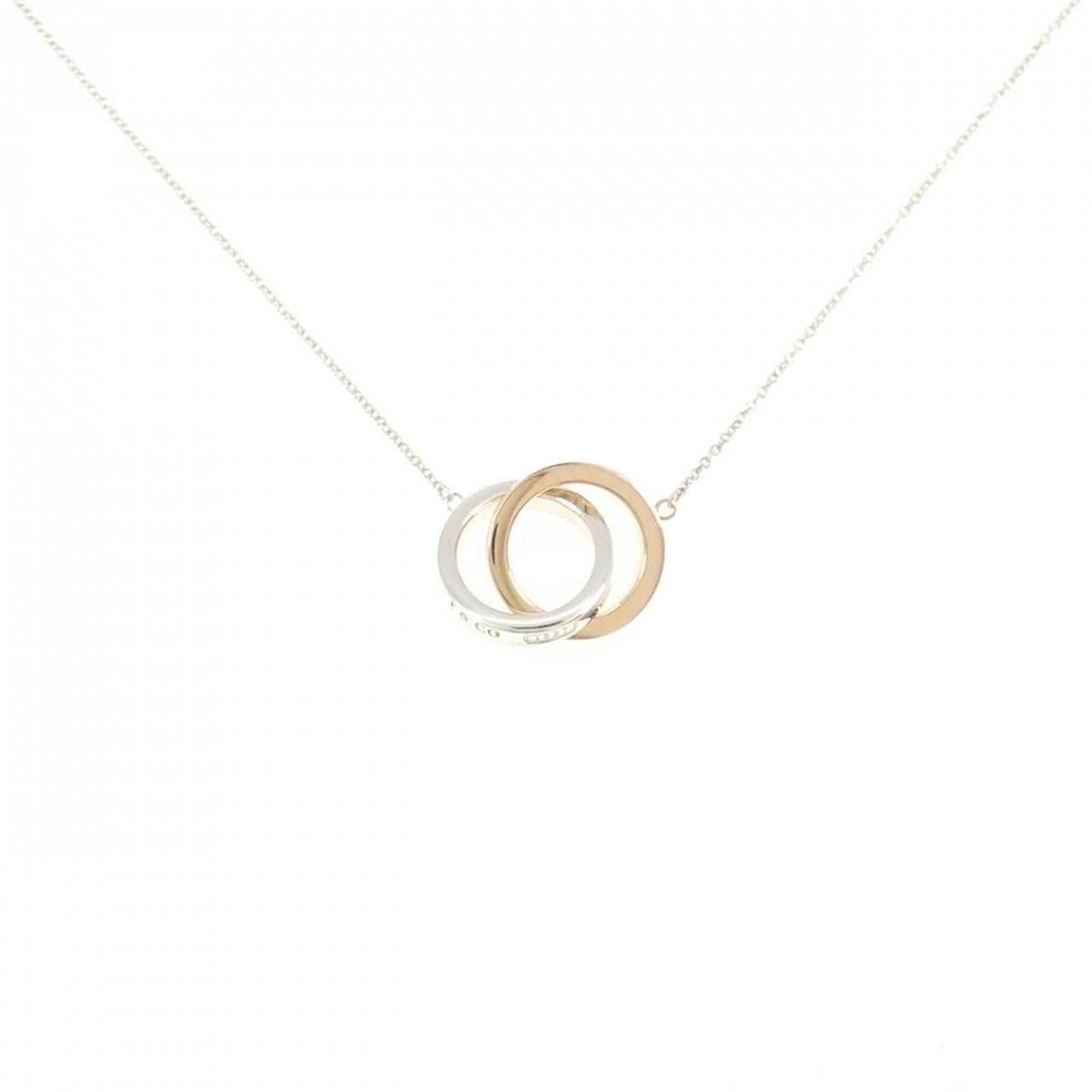 Tiffany & Co. Tiffany & Co. Tiffany 1837 Interlocking 925 Silver 750 Pink Gold Necklace Metal Necklace 60013936 DUTY FREE for USA Size ONE SIZE - 1 Thumbnail