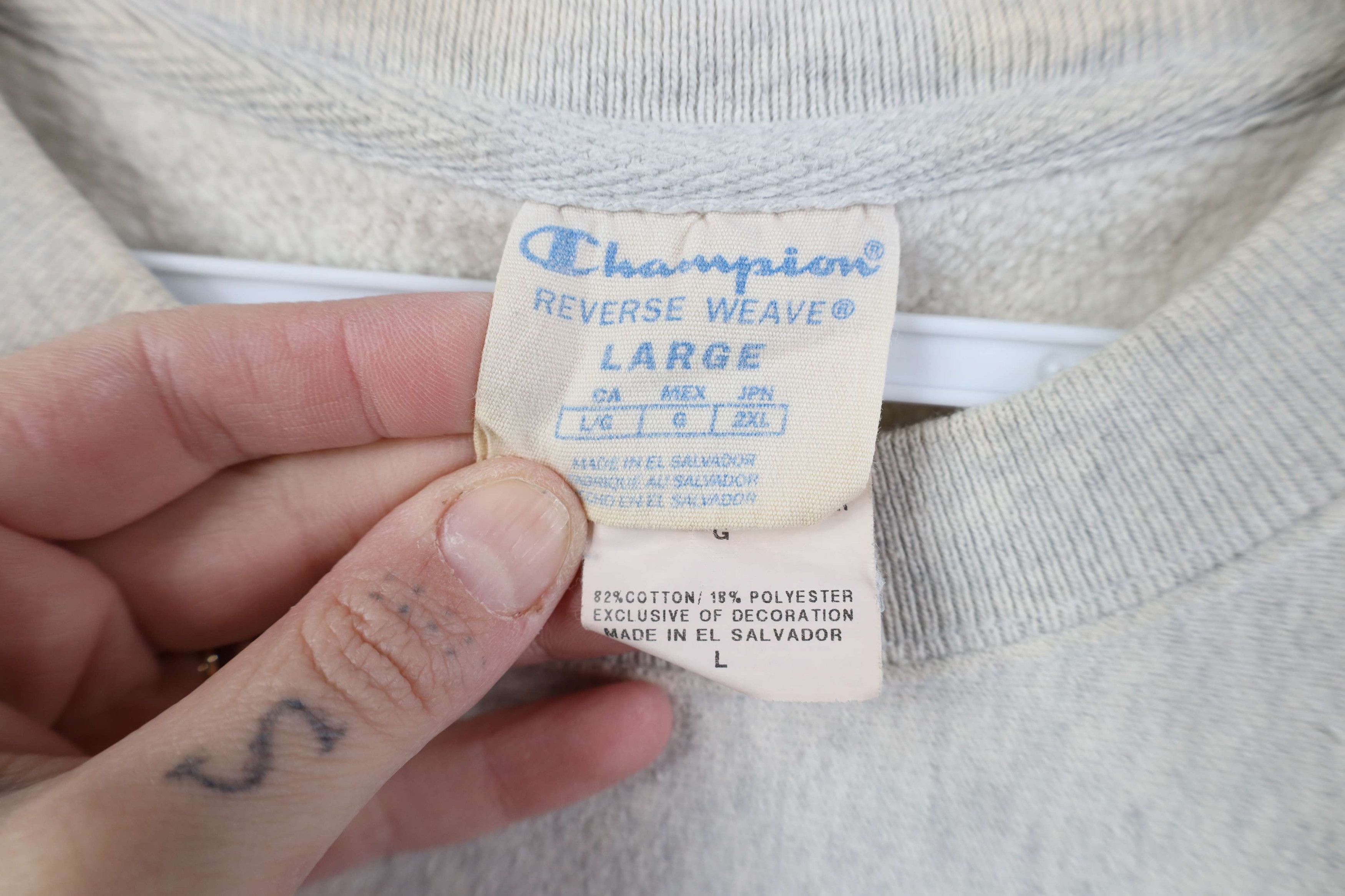 Champion Retro Champion Reverse Weave Crewneck Sweatshirt Gray Size US L / EU 52-54 / 3 - 9 Thumbnail