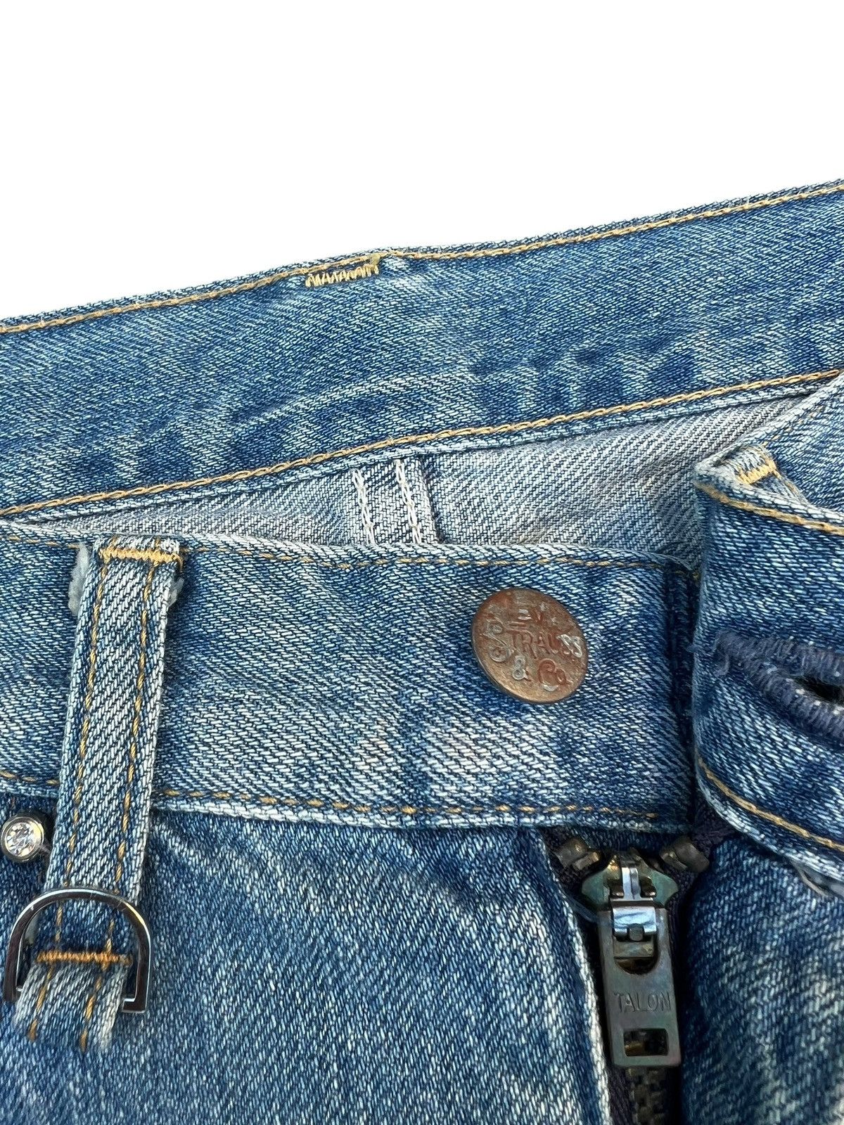 Fragment Design × Levi's × Swarovski 2001 Levi’s Fenom Fragment Design Swarovski Selvedge Jeans Size US 30 / EU 46 - 11 Thumbnail