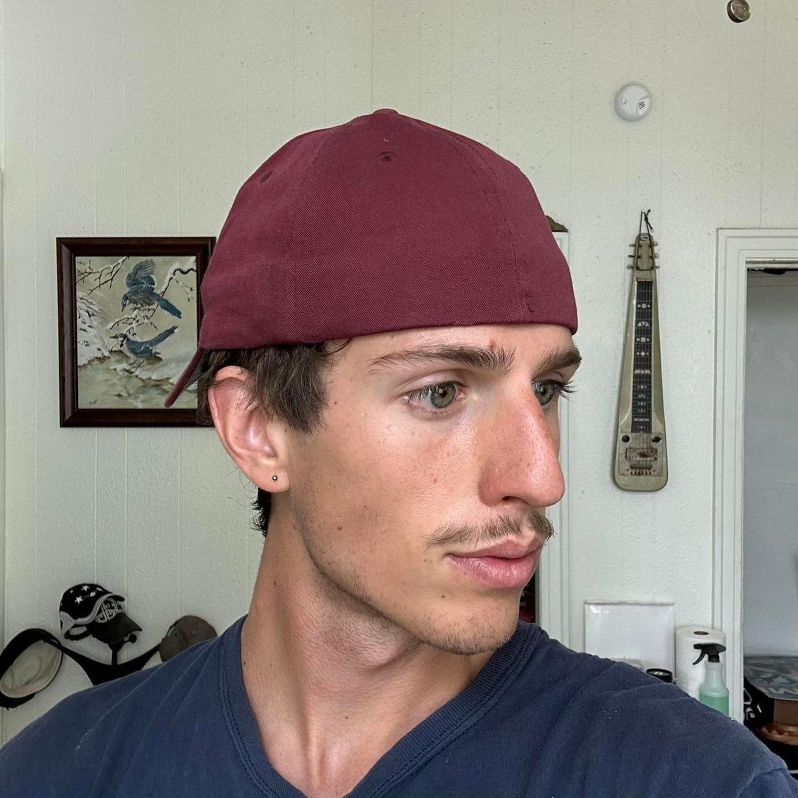 Vintage Epic Basic Y2K Blank Fitted Faded Flex Fit Baseball Hat Cap Size ONE SIZE - 2 Thumbnail