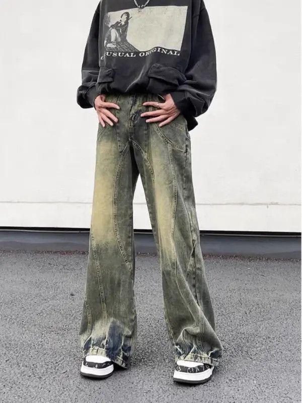 VIBE Light Blue High Street Vintage Loose Jeans Size US 32 / EU 48 - 5 Thumbnail
