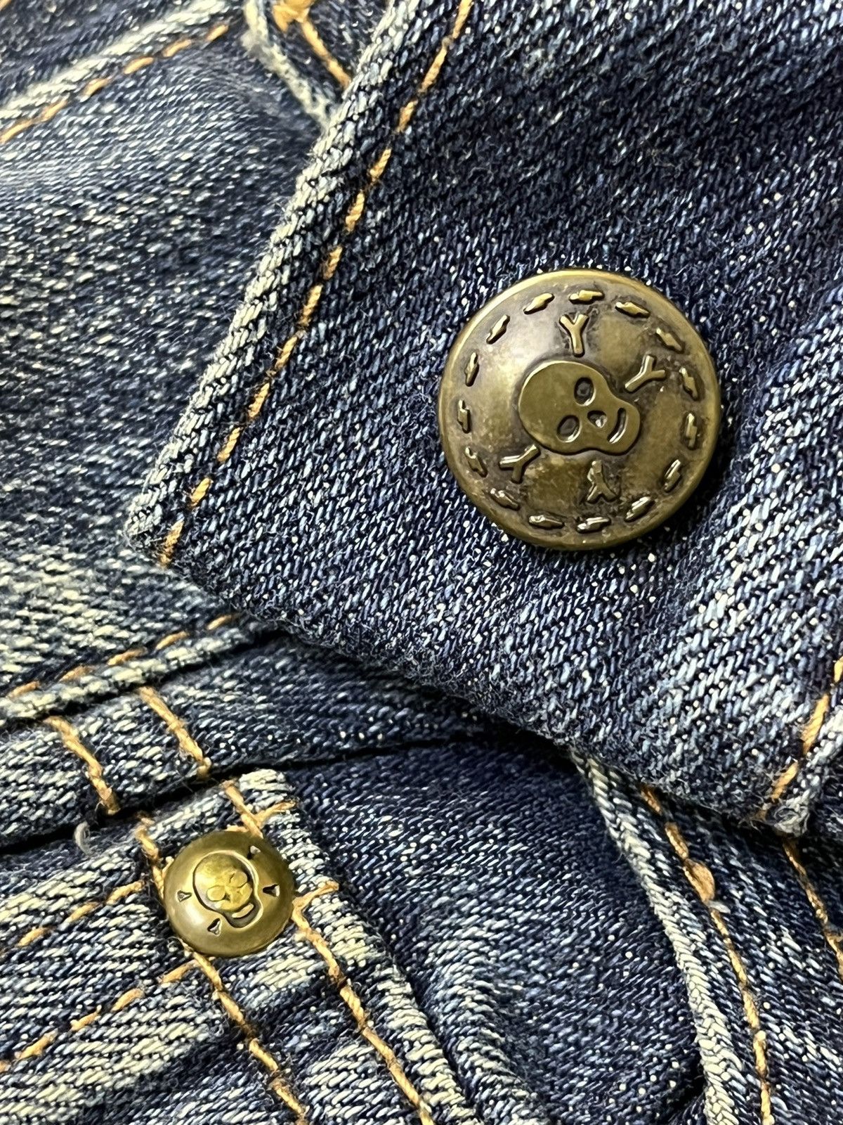 Japanese Brand JAPANESE JEAN FUNNY DEVIL SKULL,CUTE&GLAMOUROUS FLARED JEANS Size US 34 / EU 50 - 10 Thumbnail