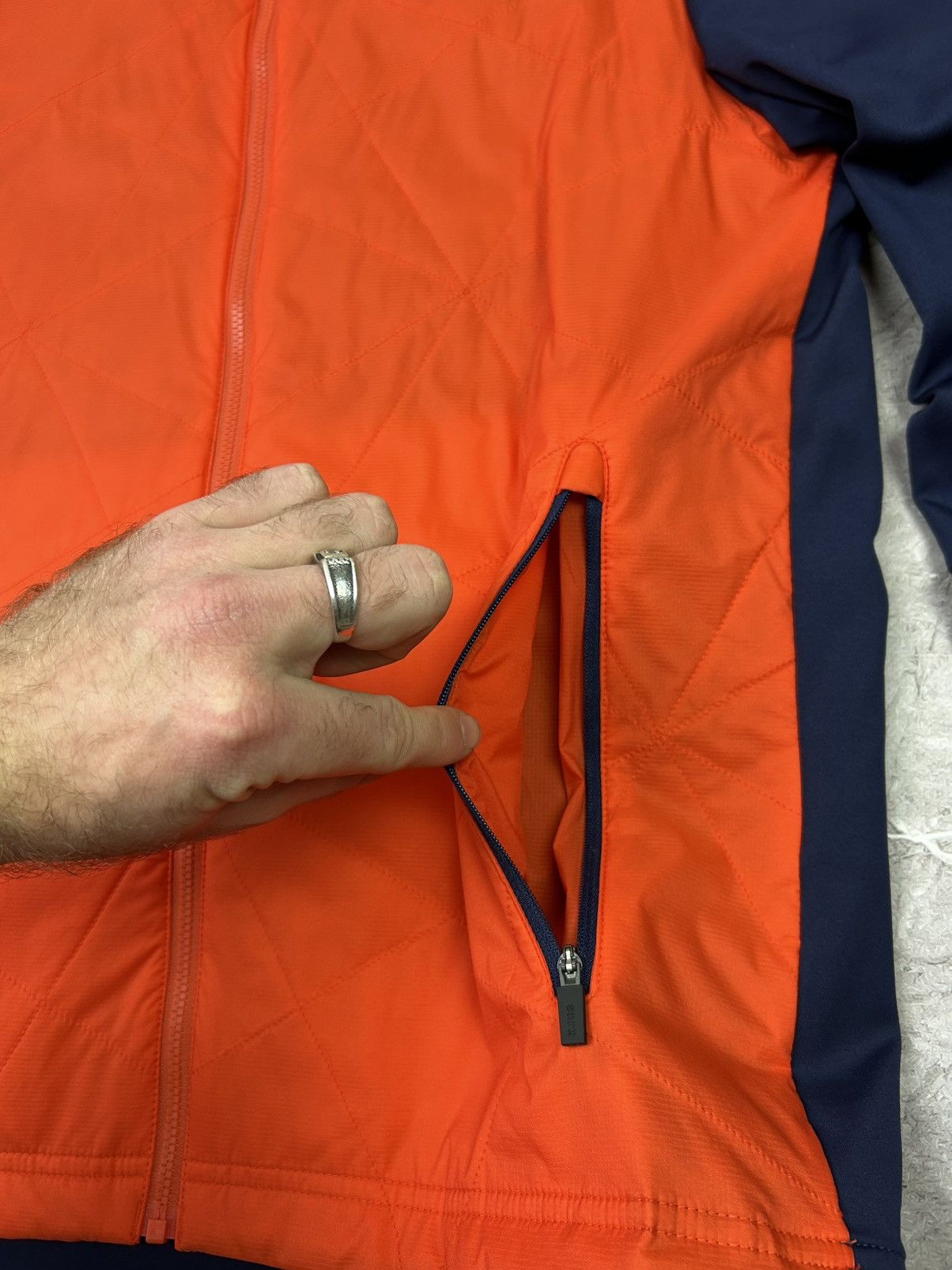 KJUS Orange Polyamide Zip Up Jacket Size 50 M Size US M / EU 48-50 / 2 - 5 Thumbnail