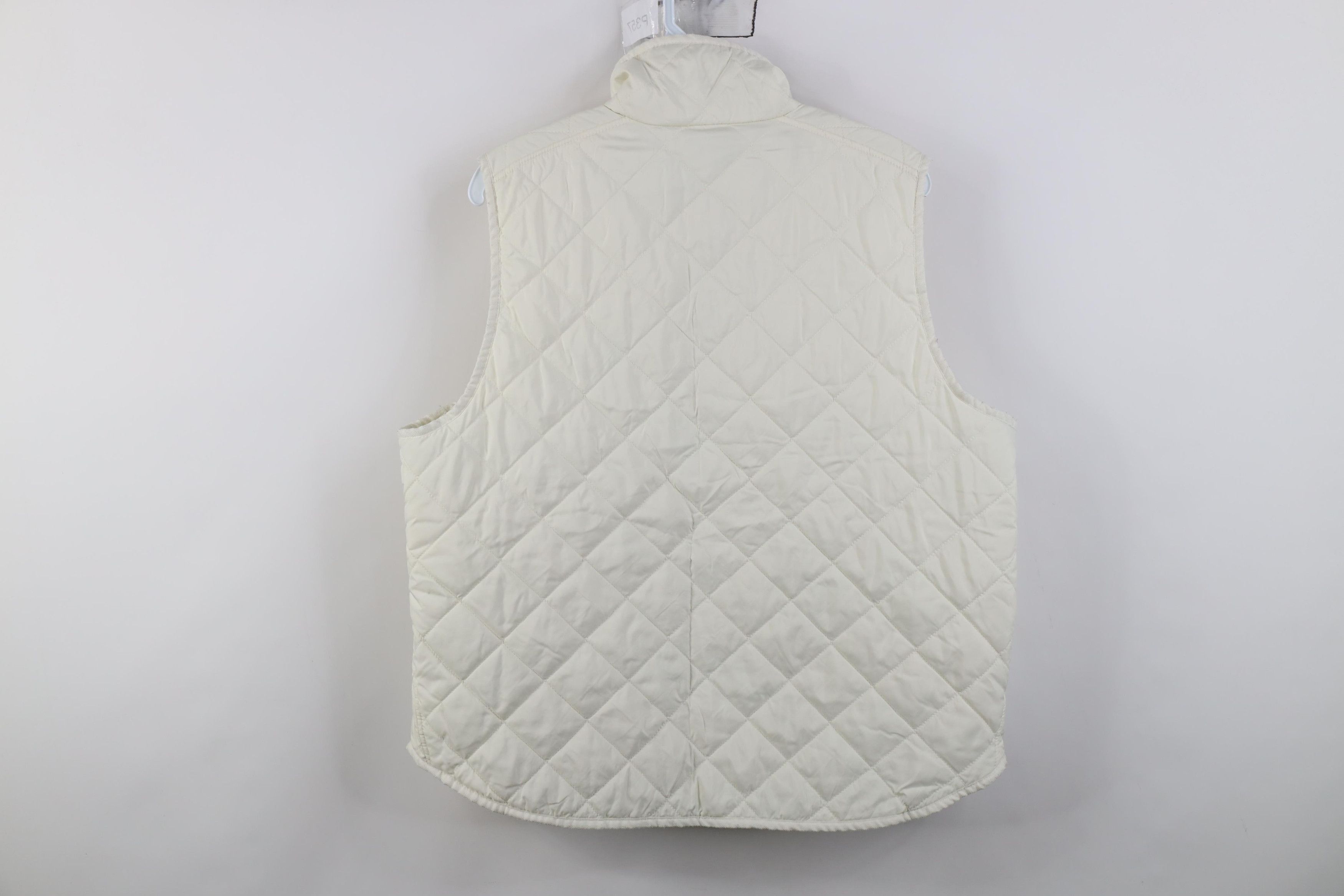 Polo Ralph Lauren Vintage Ralph Lauren Quilted Full Zip Vest Jacket Cream Size XL / US 12-14 / IT 48-50 - 14 Thumbnail
