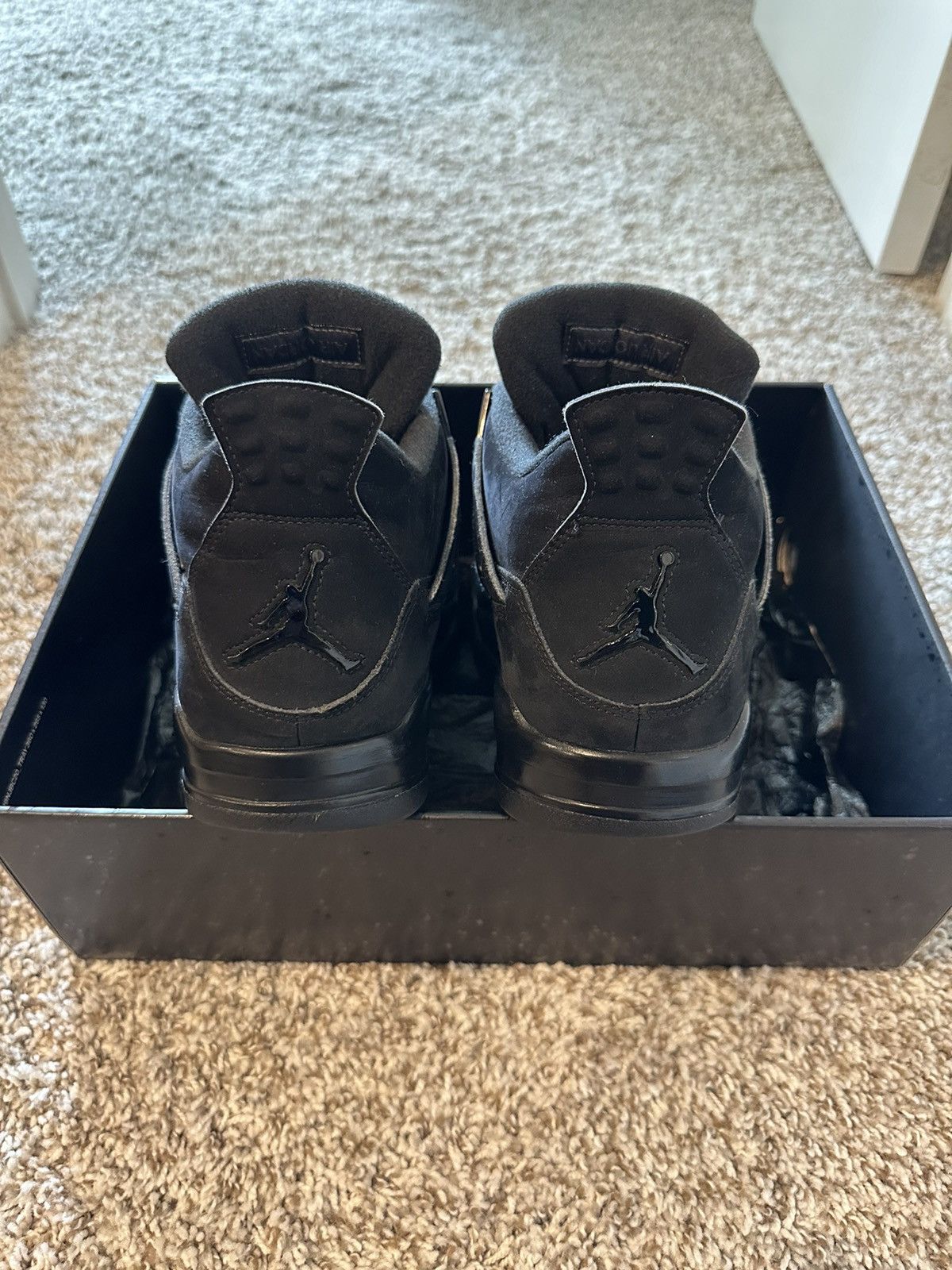 Jordan Brand × Nike Jordan 4 Retro Black Cat (2020) Men's Size 12 Size US 12 / EU 45 - 5 Thumbnail