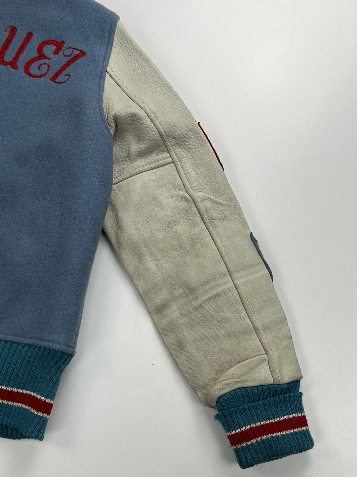 Japanese Brand VINTAGE BLUE BUCK VARSITY JACKET Size US XXS / EU 40 - 12 Thumbnail