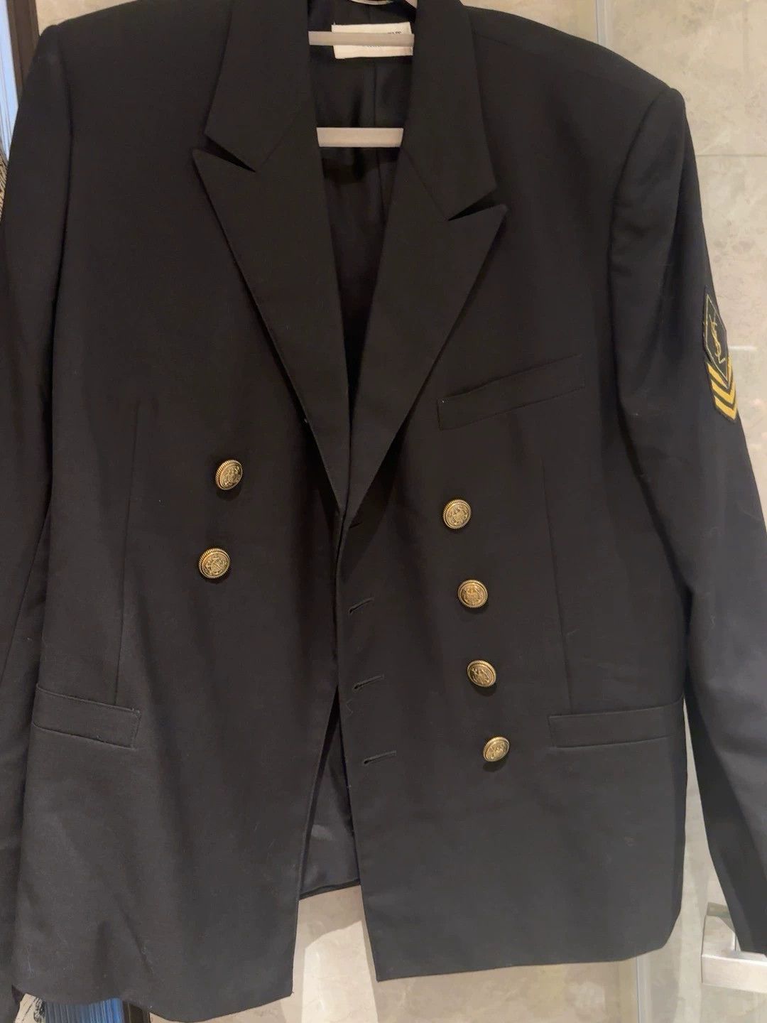 Saint Laurent Paris Saint Laurent Paris Double row copper buckle suit jacket Size US M / EU 48-50 / 2 - 1 Thumbnail