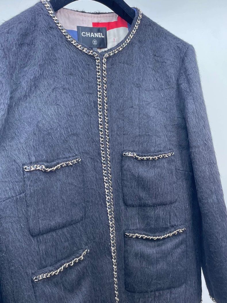 Chanel Chanel Black Chain Trimmed Jacket -2505 Size US L / EU 52-54 / 3 - 7 Thumbnail