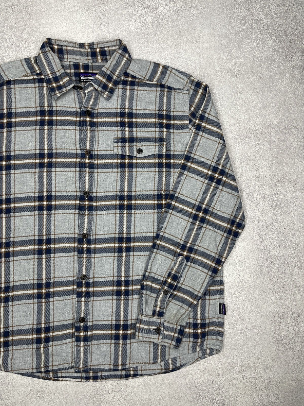 Patagonia Mens Patagonia Fjord Flannel Checked Shirt Outdoor Size XL Size US XL / EU 56 / 4 - 3 Thumbnail