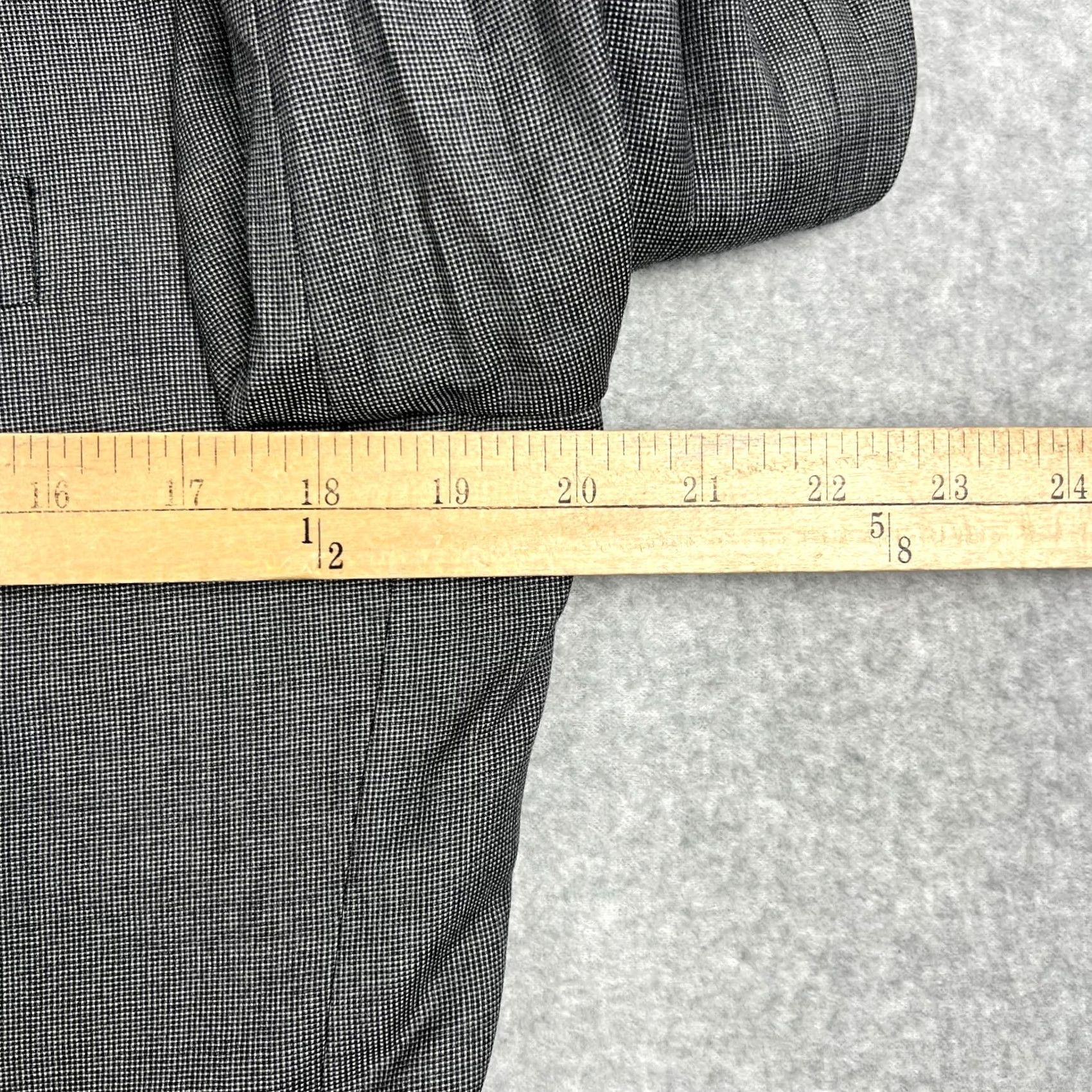 Brooks Brothers Brooks Brothers Loro Piana Wool Blazer 39R Mens Grey Suit Jacket Size 40R - 7 Thumbnail