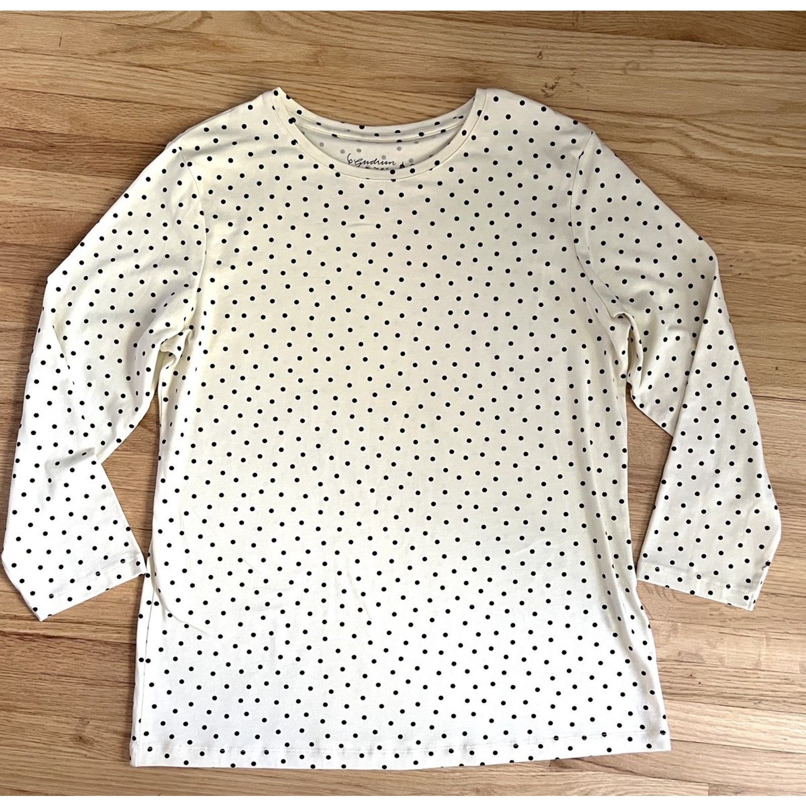 Other GUDRUN SJODEN Ivory Dotted 3/4 Sleeve Organic Shirt Size M Size M / US 6-8 / IT 42-44 - 2 Thumbnail