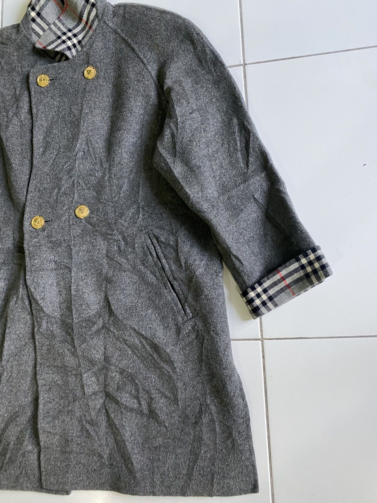 Burberry Vintage Burberrys Of London Wool Prorsum Nova check Jackets Size US L / EU 52-54 / 3 - 3 Thumbnail