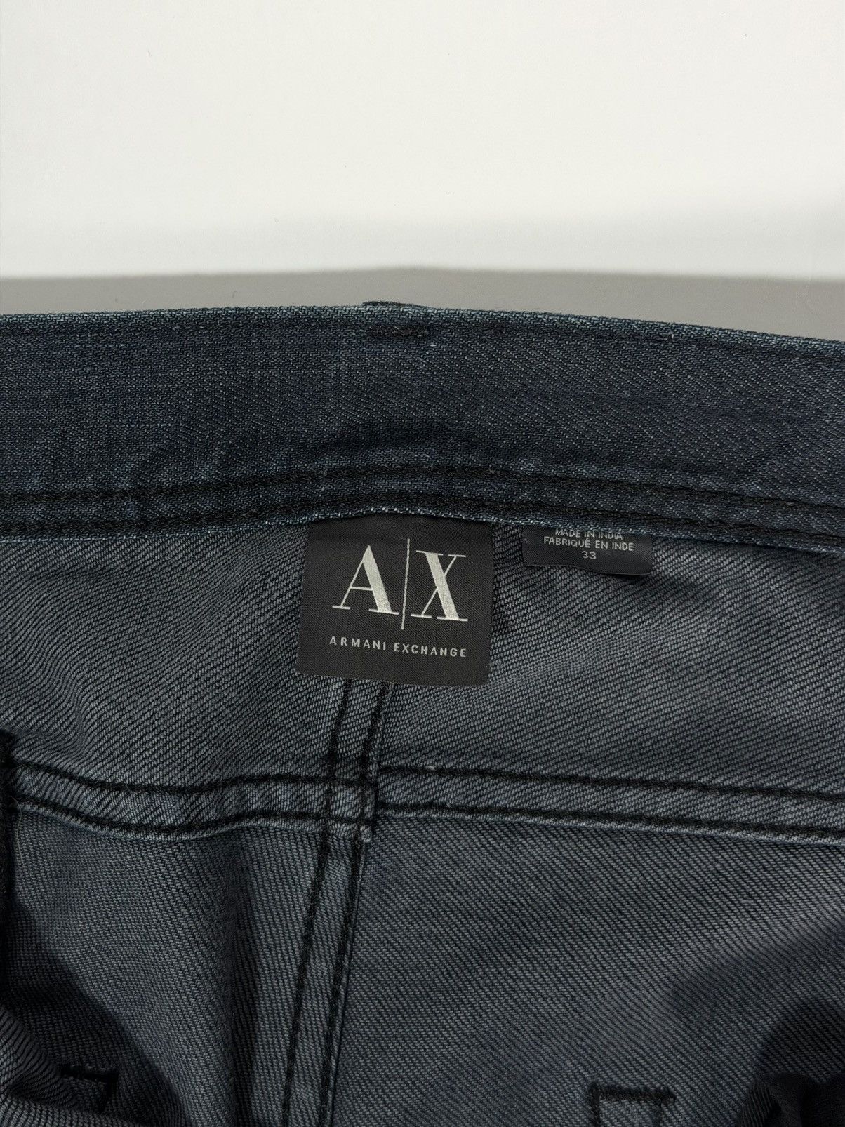 Armani Exchange Armani Painted Moto Style Denim Size US 33 - 7 Thumbnail